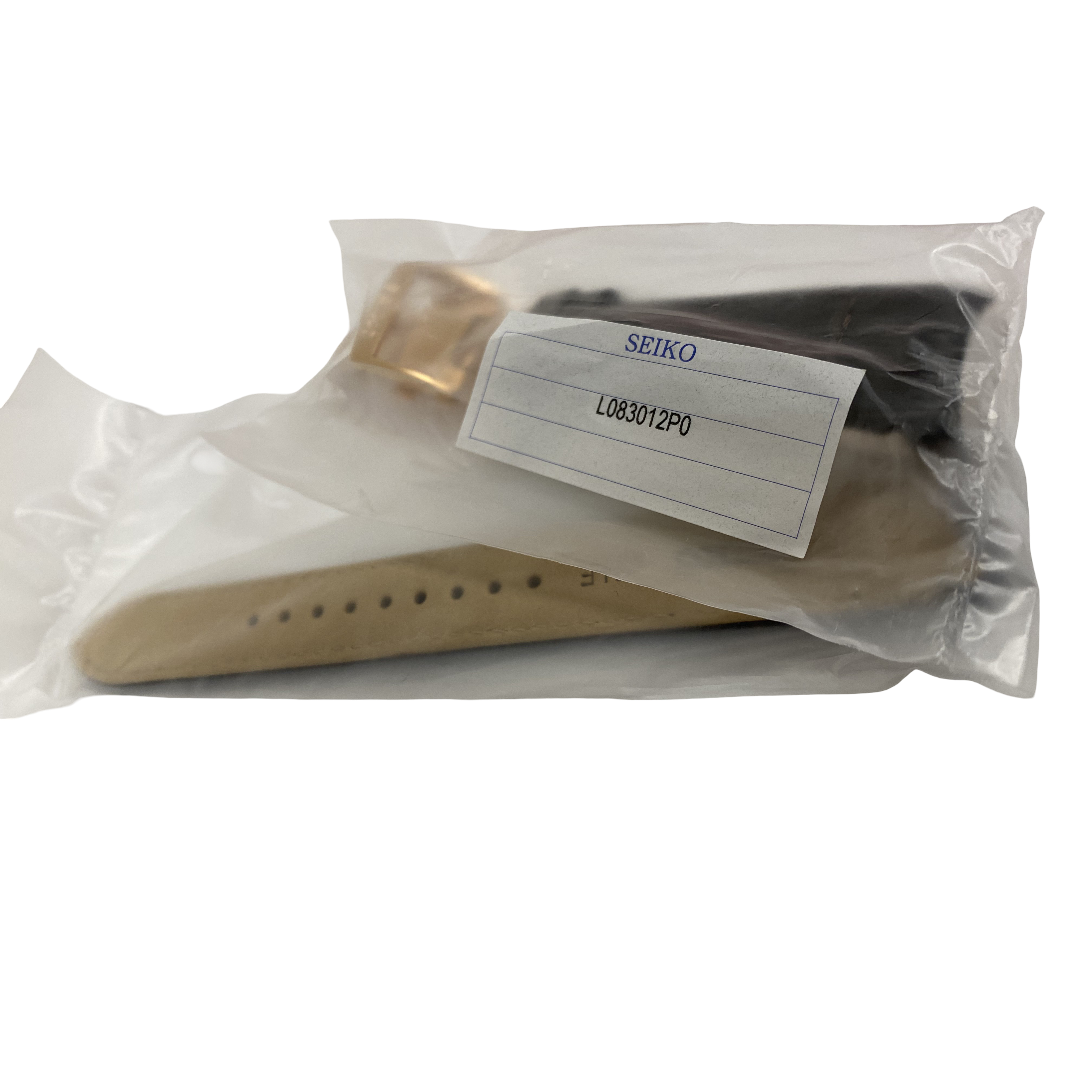 Watch Band Seiko Premier Kinetic SRX008P1 Brown Strap 5D88-0AD0 Rosé Clasp - Direct Drive