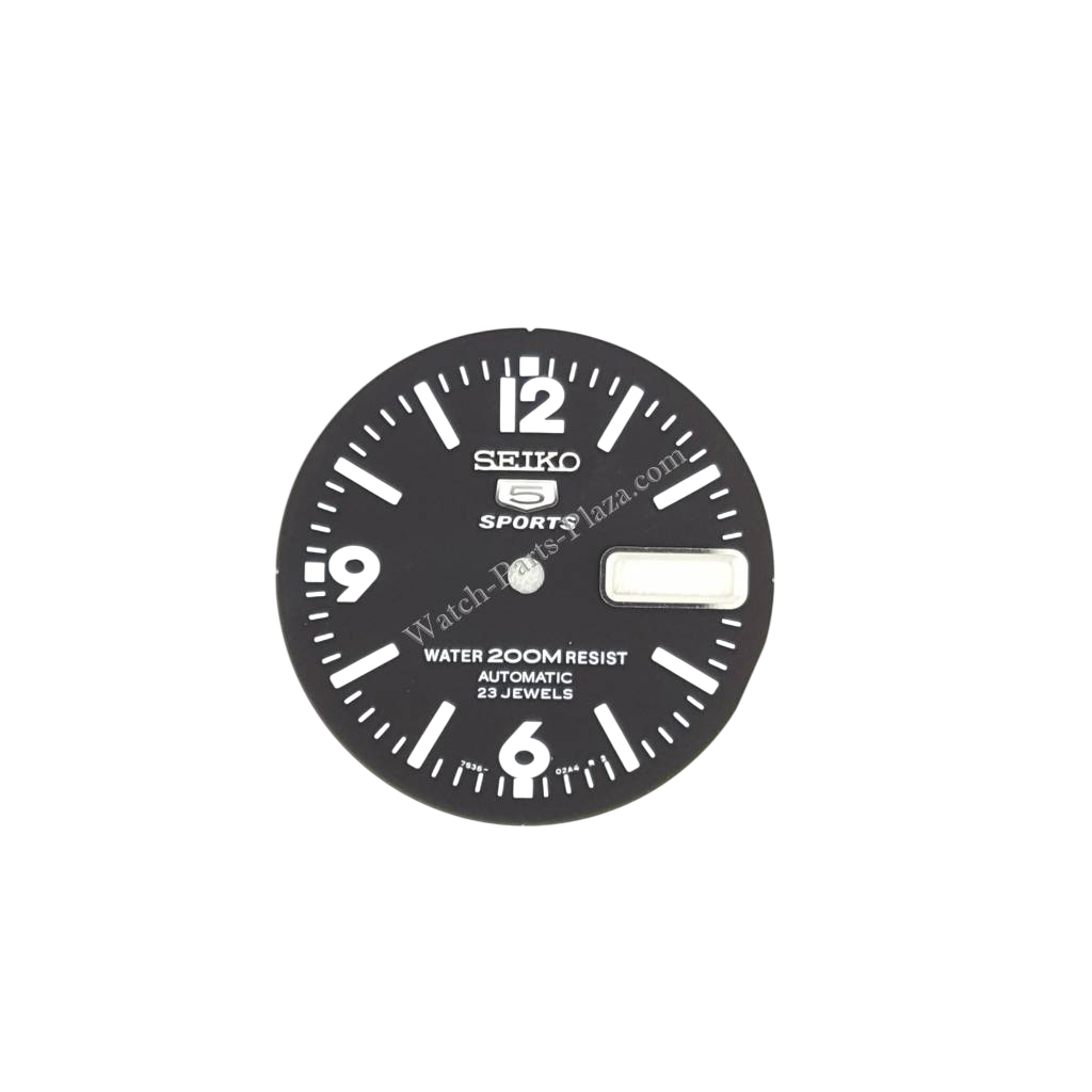 Dial for Seiko SKZ211 5 Sports Atlas Landshark 7S36 01E0, 01H0 Original - Watch Plaza