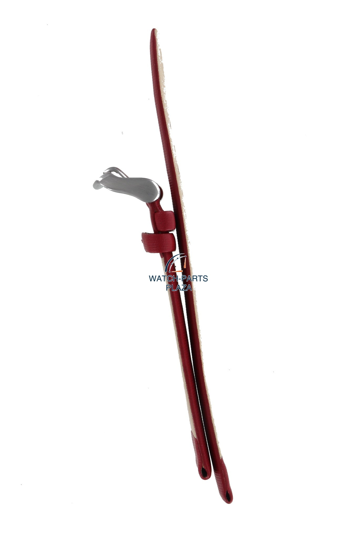 Fossil JR7996 Watch Band JR - 7996 Red Leather 18 mm Big Tic - Watch Plaza