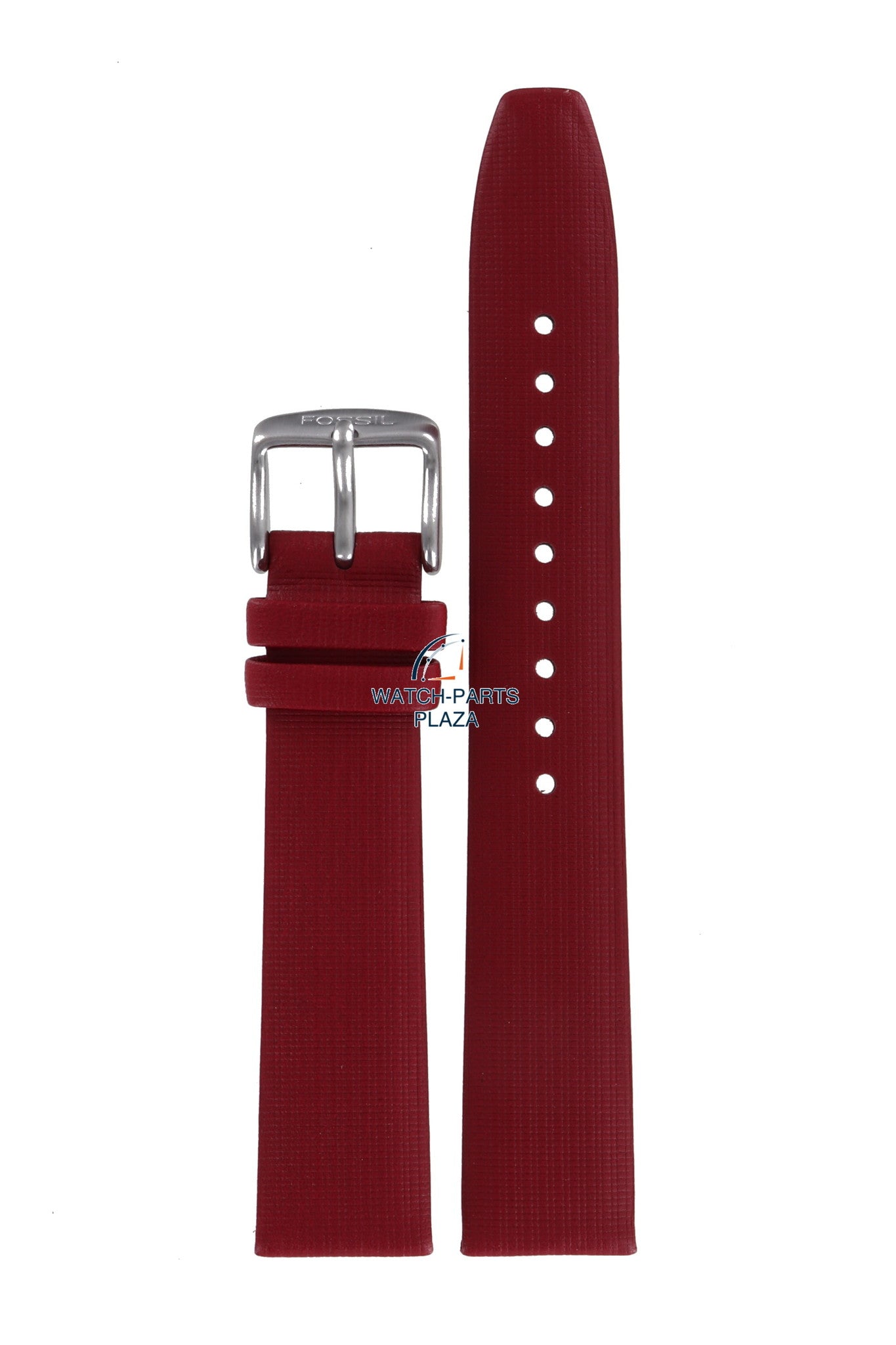 Fossil JR7996 Watch Band JR - 7996 Red Leather 18 mm Big Tic - Watch Plaza