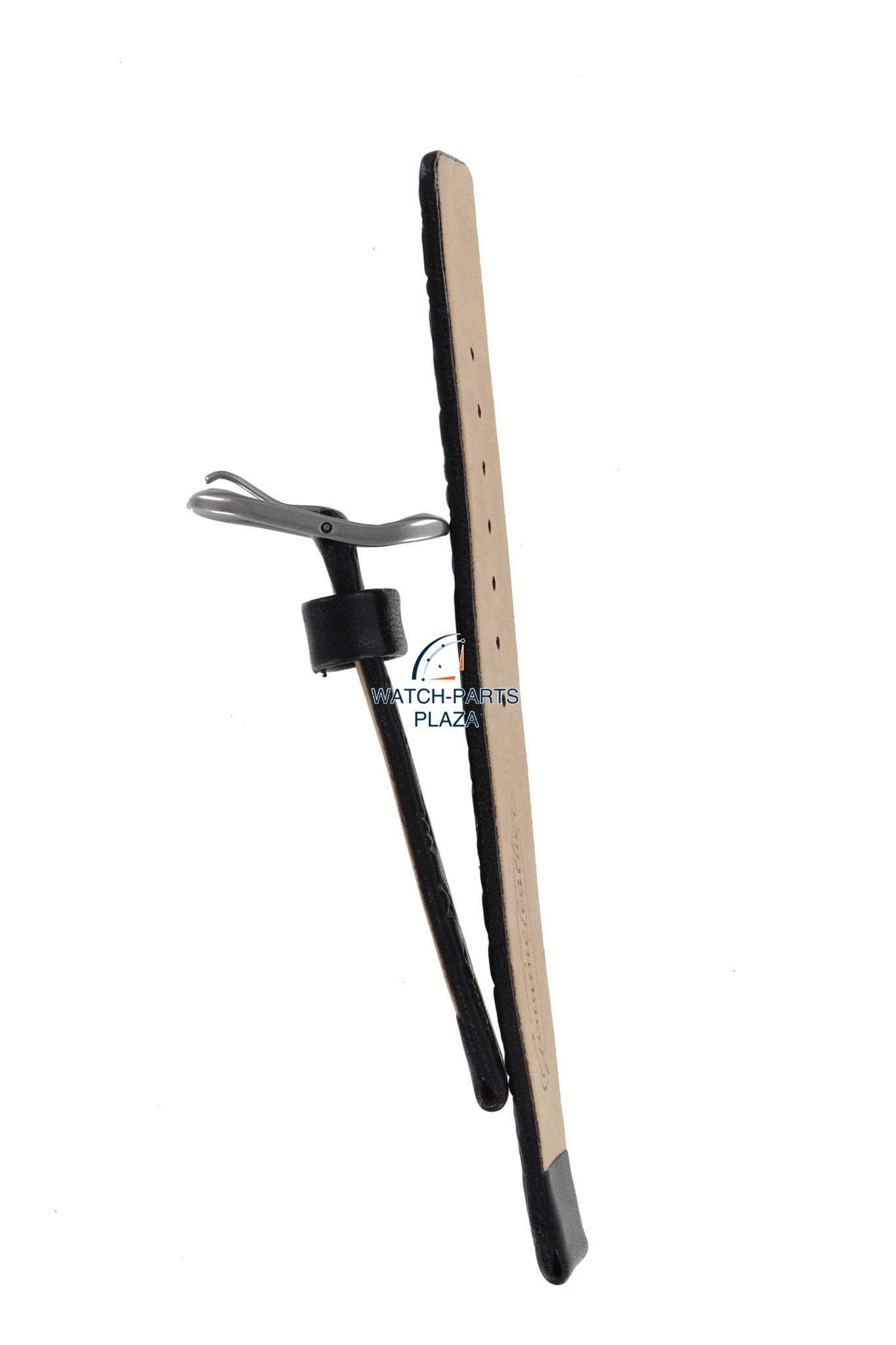 Fossil JR8018 Watch Band JR - 8018 Black Leather 18 mm Authentic - Watch Plaza