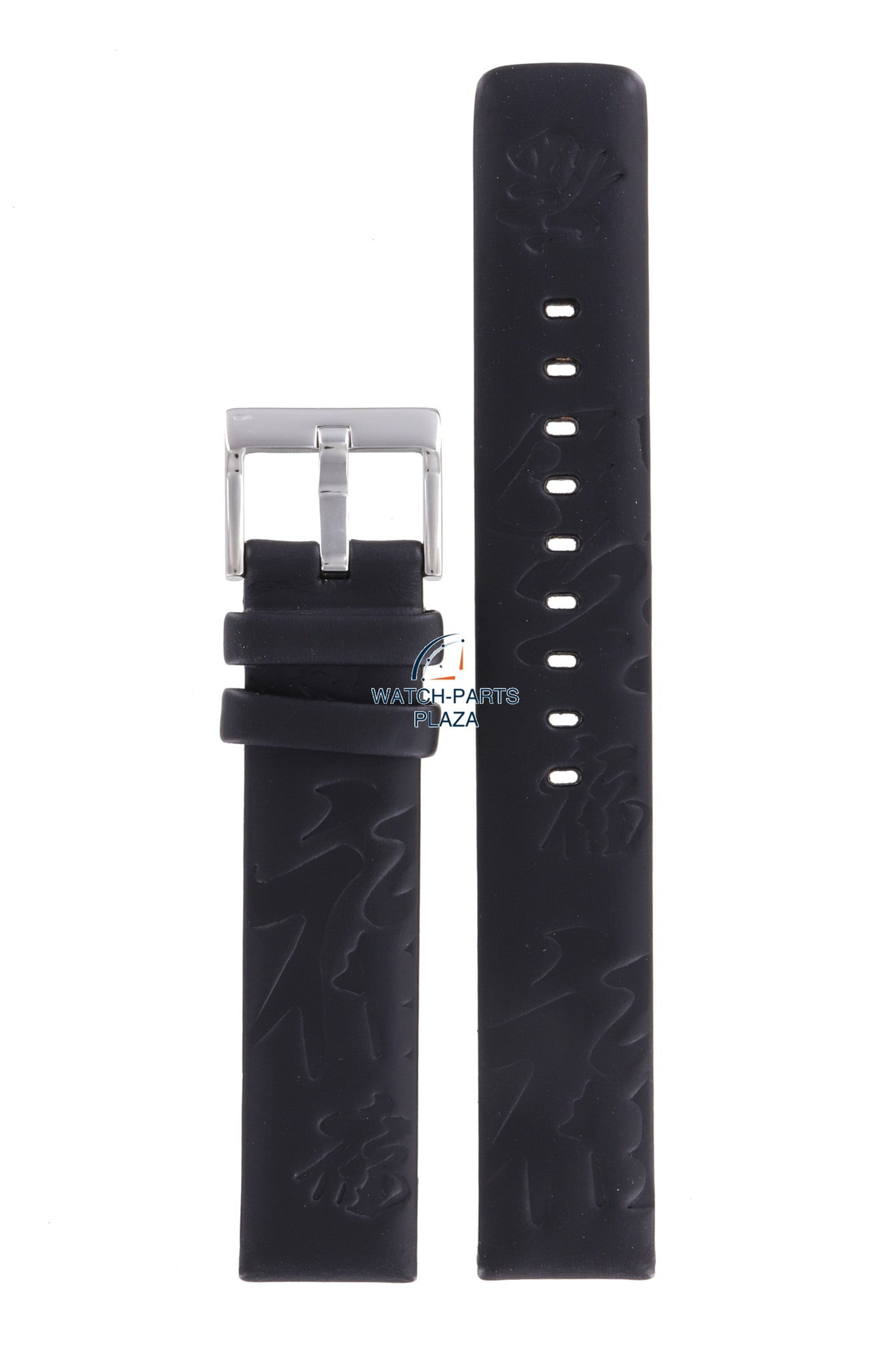 Fossil JR8082 Watch Band JR - 8082 Black Leather 18 mm Authentic - Watch Plaza