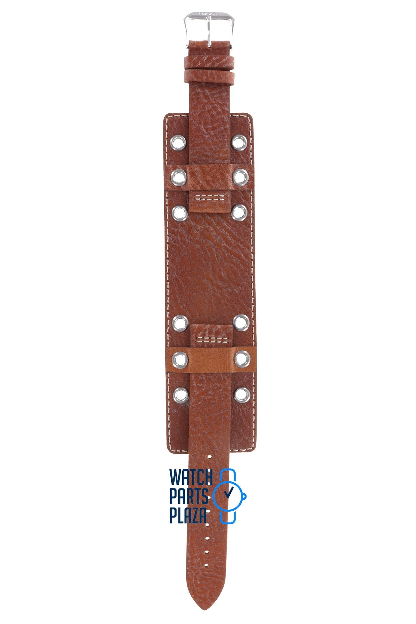 Fossil JR8246 Watch Band JR - 8246 Brown Leather 18 mm - Watch Plaza