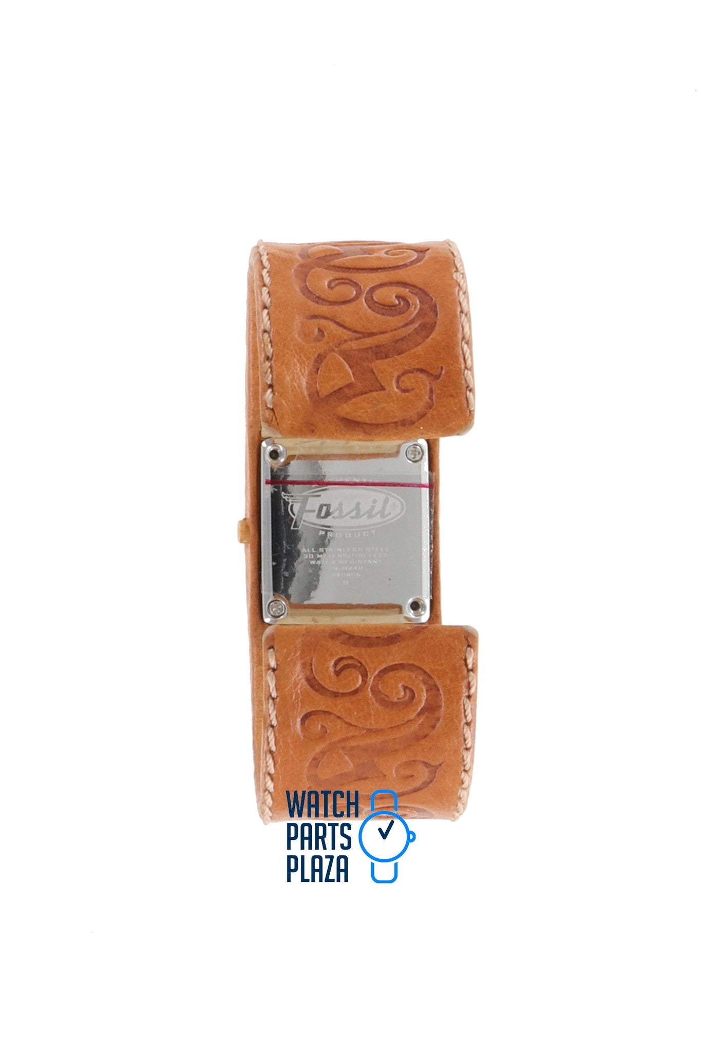 Fossil JR8248 Watch Band JR - 8248 Light Brown Leather 22 mm - Watch Plaza