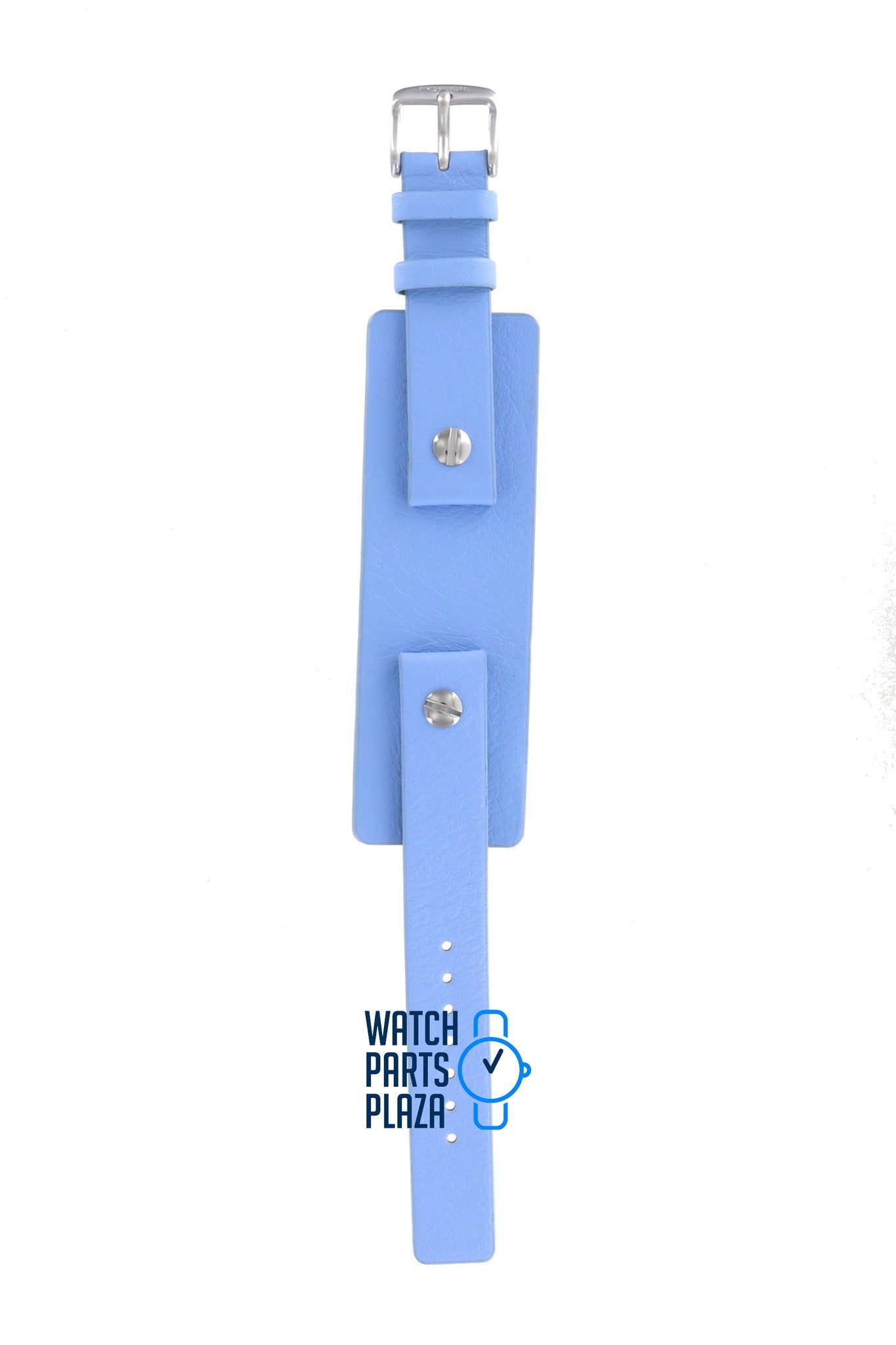 Fossil JR8294 Watch Band JR - 8294 Blue Leather 16 mm Big Tic - Watch Plaza