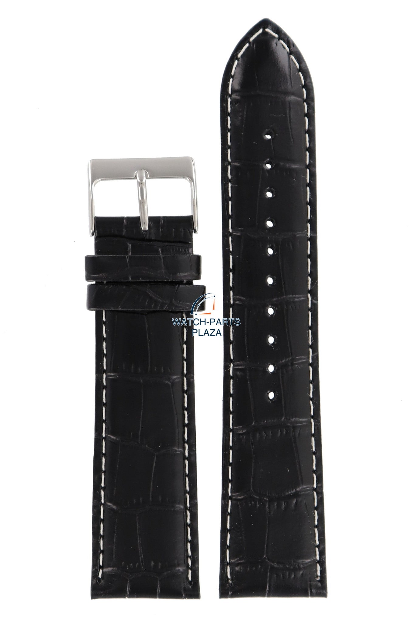 Lorus VD57 - X015 black genuine leather watch strap 22mm RM371AX9 - Watch Plaza