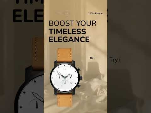 MVMT MC02-WBTL Men's Chronograph Watch - Black & White