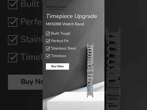 Michael Kors MK5088 Watch Band MK-5088 Grey Stainless Steel 20 mm