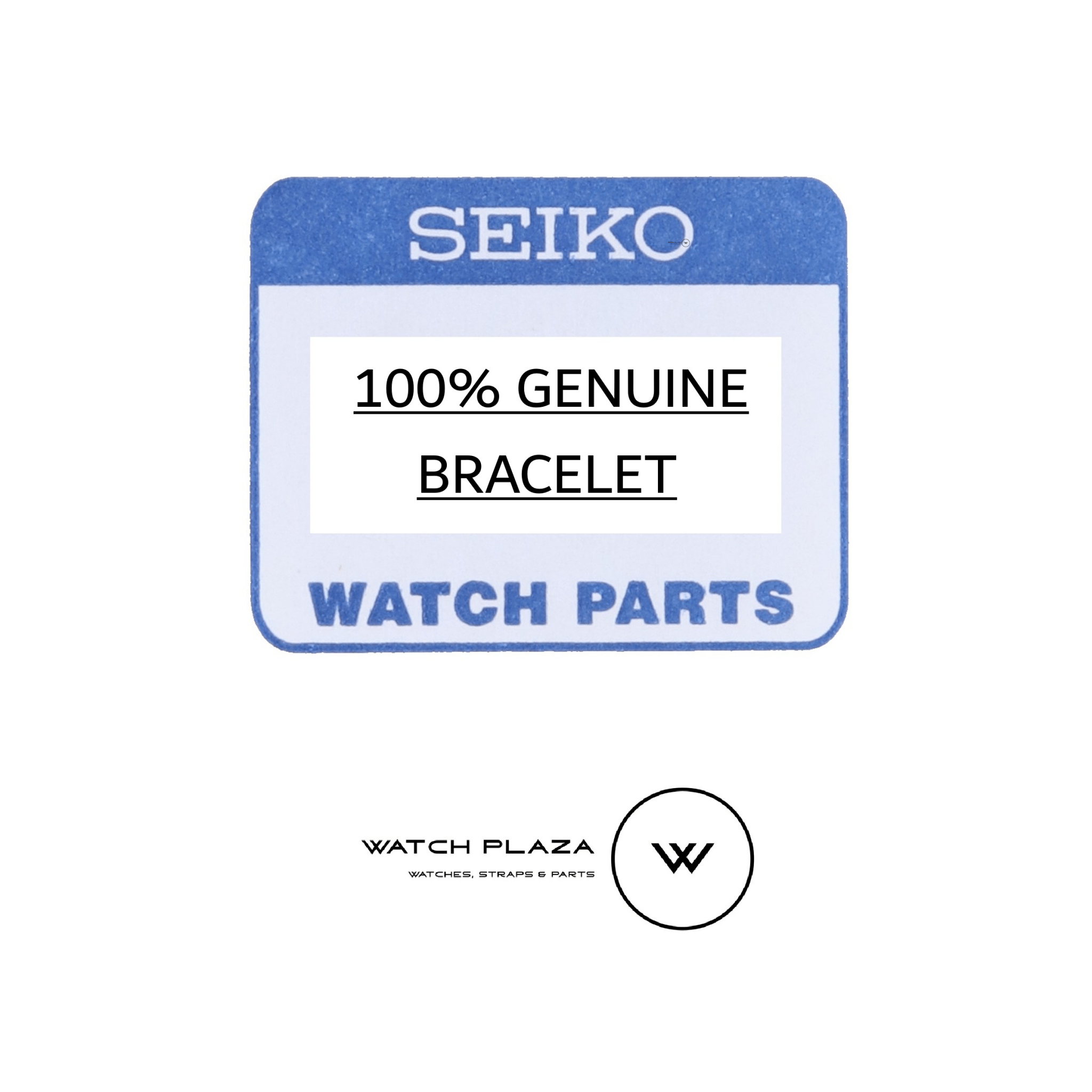 Seiko 7N43 - 6001 / 6040 Watch Band G1503J Grey Stainless Steel 10 mm - WatchPlaza