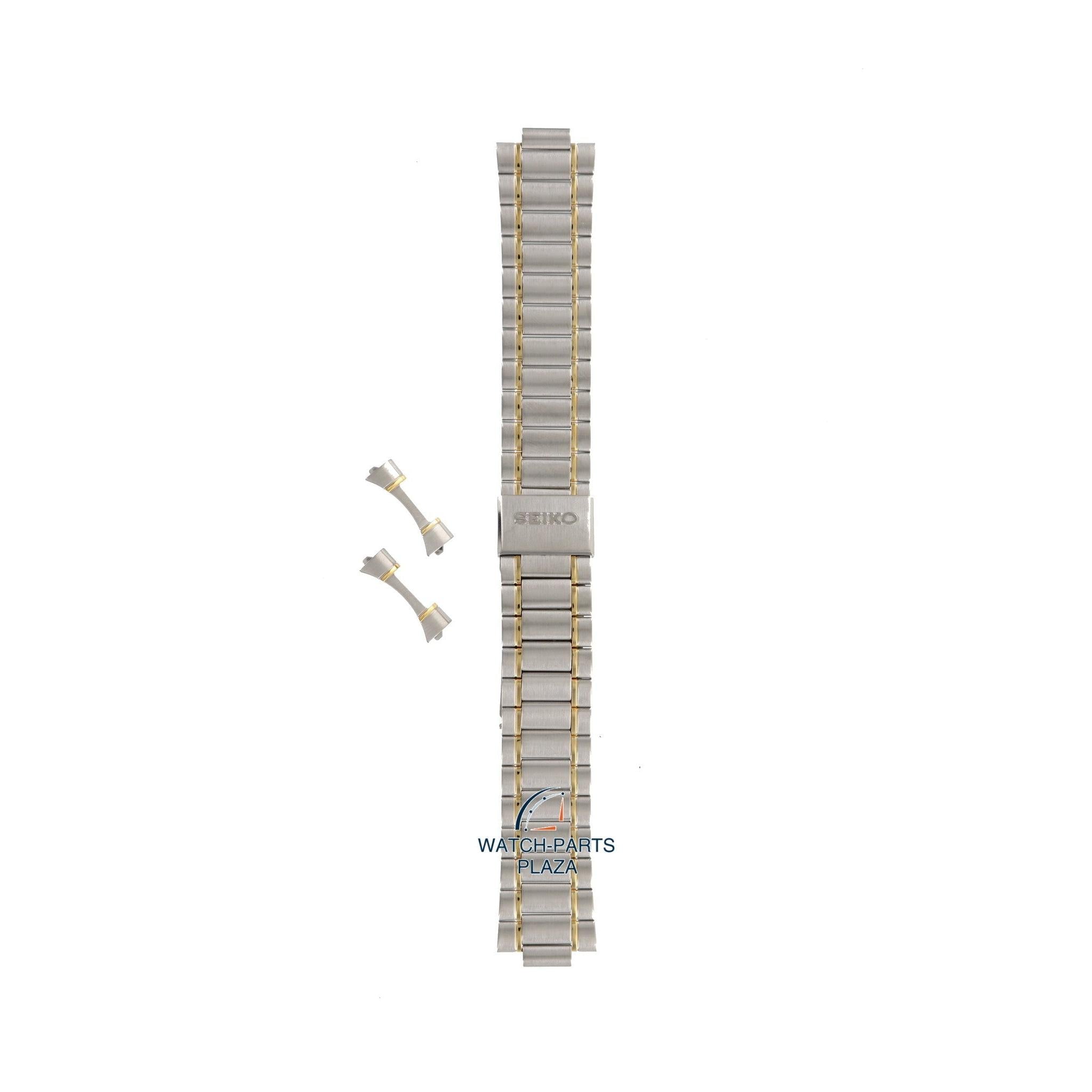 Seiko B1707C Watch band 7A38 & 7T32 two - tone stainless steel 20 mm - Quartz Chronograph - Watch Plaza