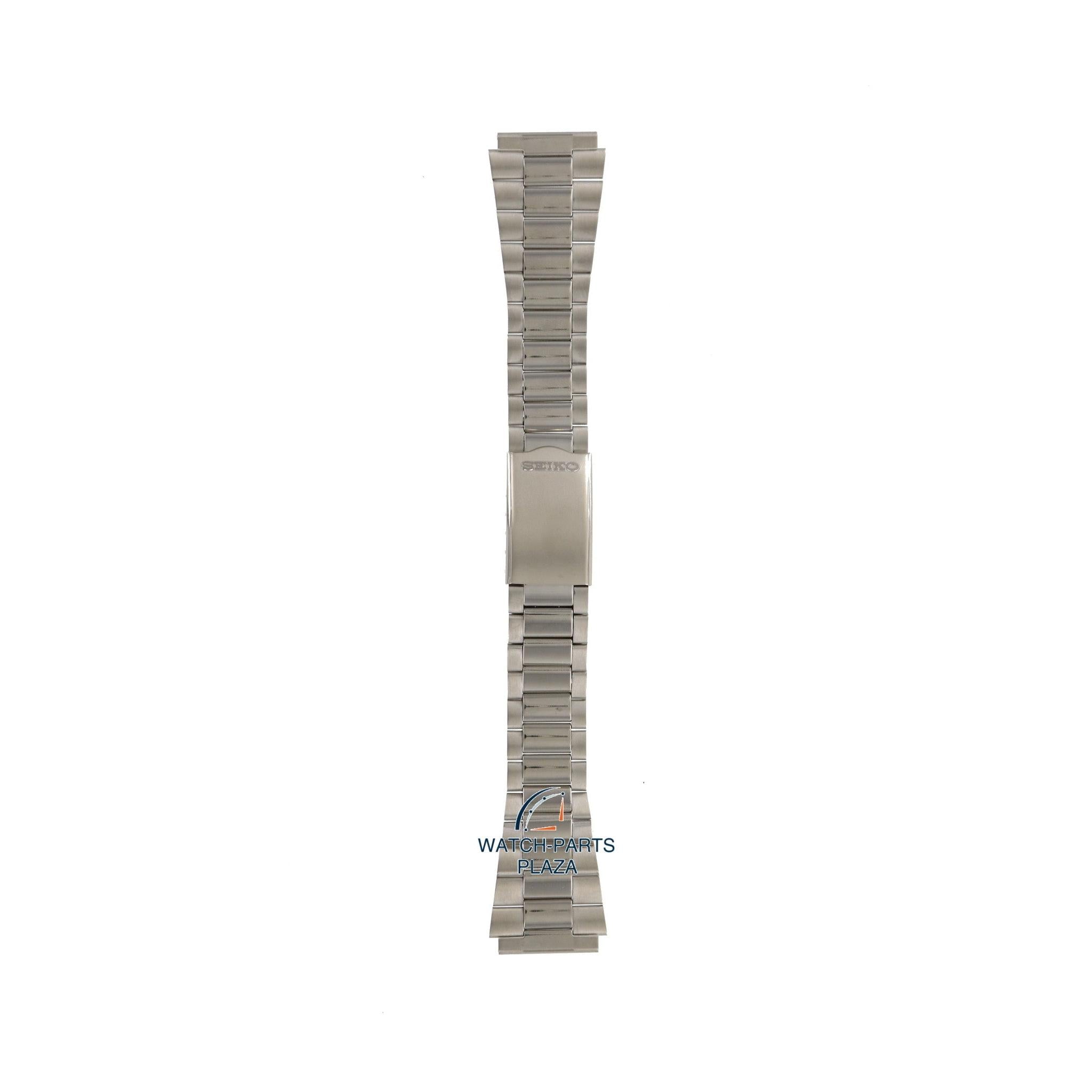Seiko E026S Watch band 7009 8370 - Seiko 5 grey stainless steel 20 mm - 5 - Watch Plaza
