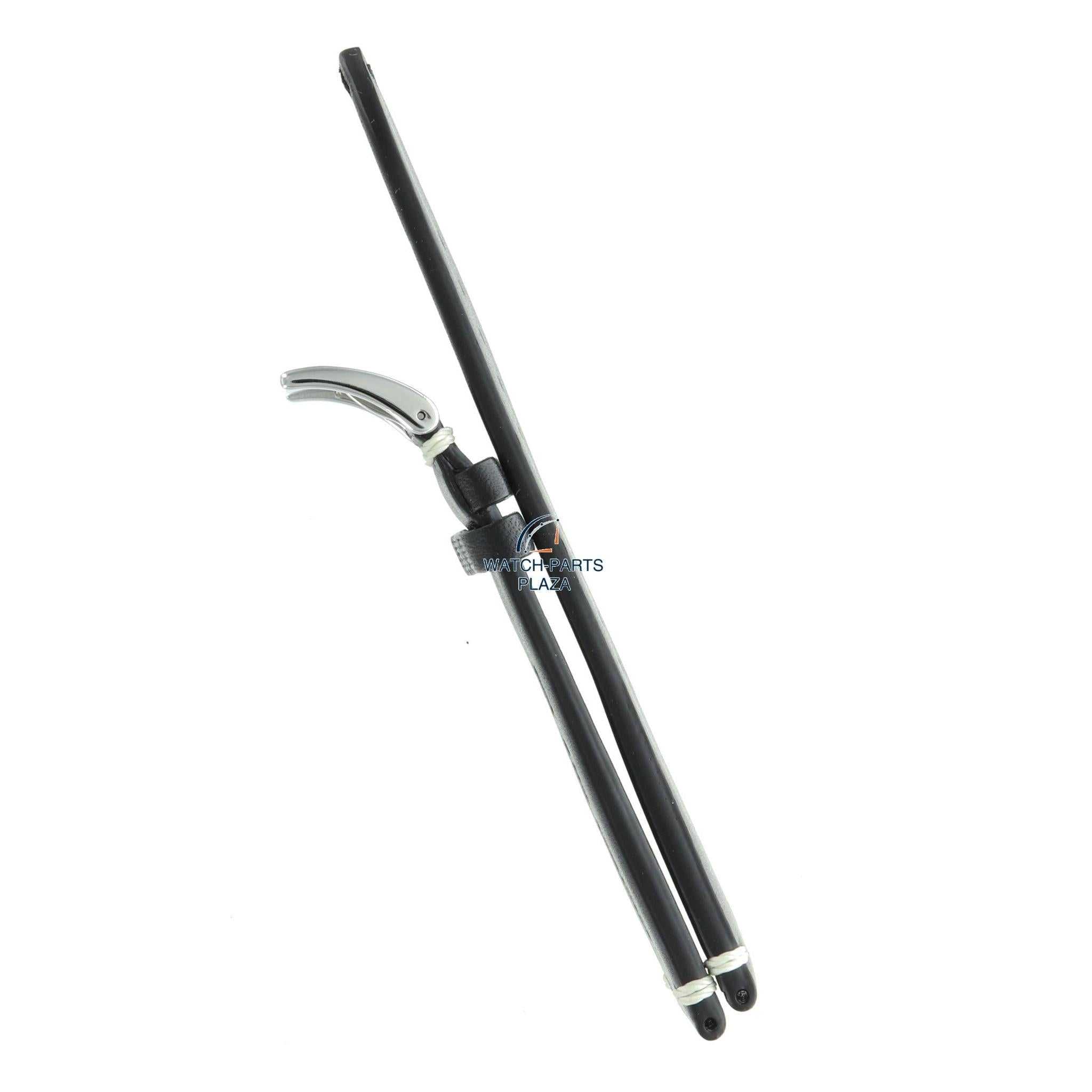 Seiko L0K8011J9 Watch band SPB089 - 6R15 04K0 black leather 20 mm - Alpinist - Watch Plaza