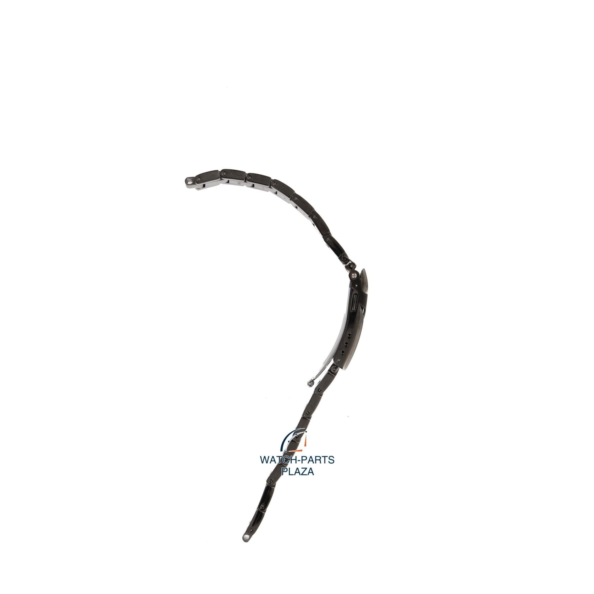 Seiko M0KWB13N0 Watch band SRP737 - 4R36 04P0 black stainless steel 22 mm - 5 Sports - Watch Plaza