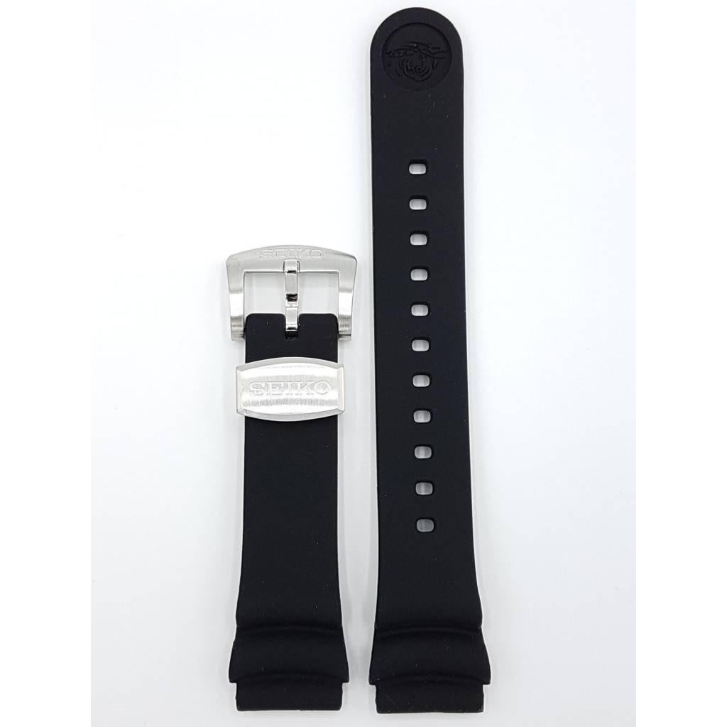 SEIKO PROSPEX MINI TURTLE BLACK WATCH BAND KN 20mm SRPC37 SRPC39 STRAP 4R35 01Y0 - Watch Plaza