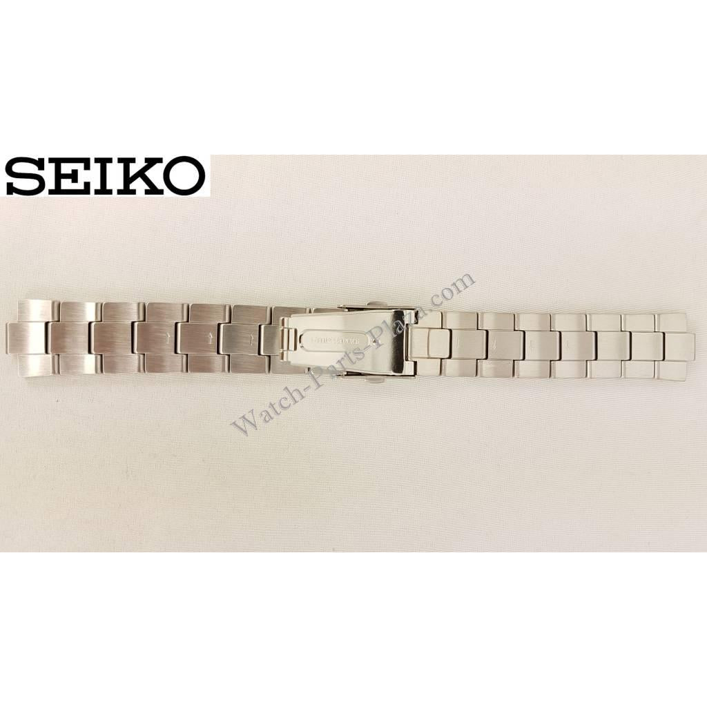 Seiko Spirit Solar Stainless Steel Watch Band V158 - 0AB0 Strap SBPX007 SBPX009 4A5G1 - Watch Plaza