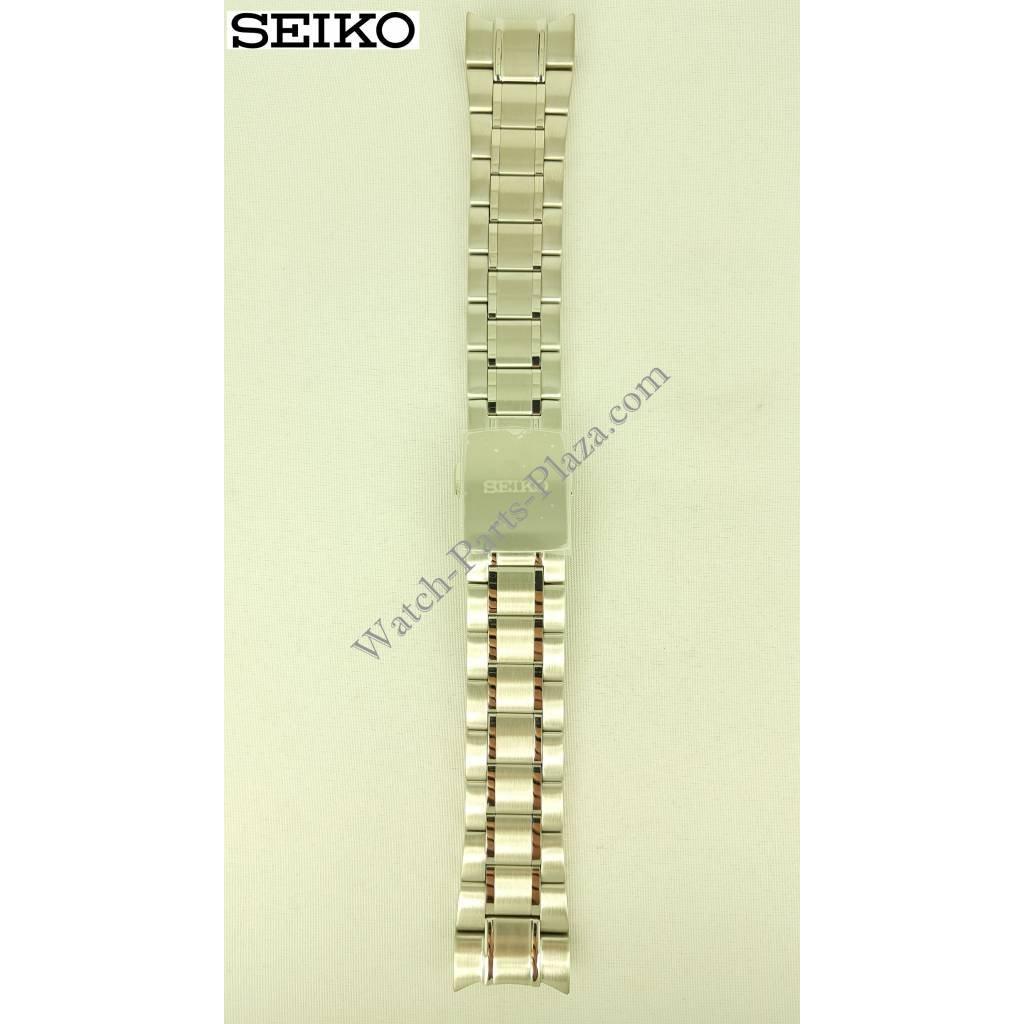 Seiko Sportura Stainless Steel Watch Band 21mm 7D48 - 0AK0 strap SUN015P1, SNAE61, SNP055 - Watch Plaza