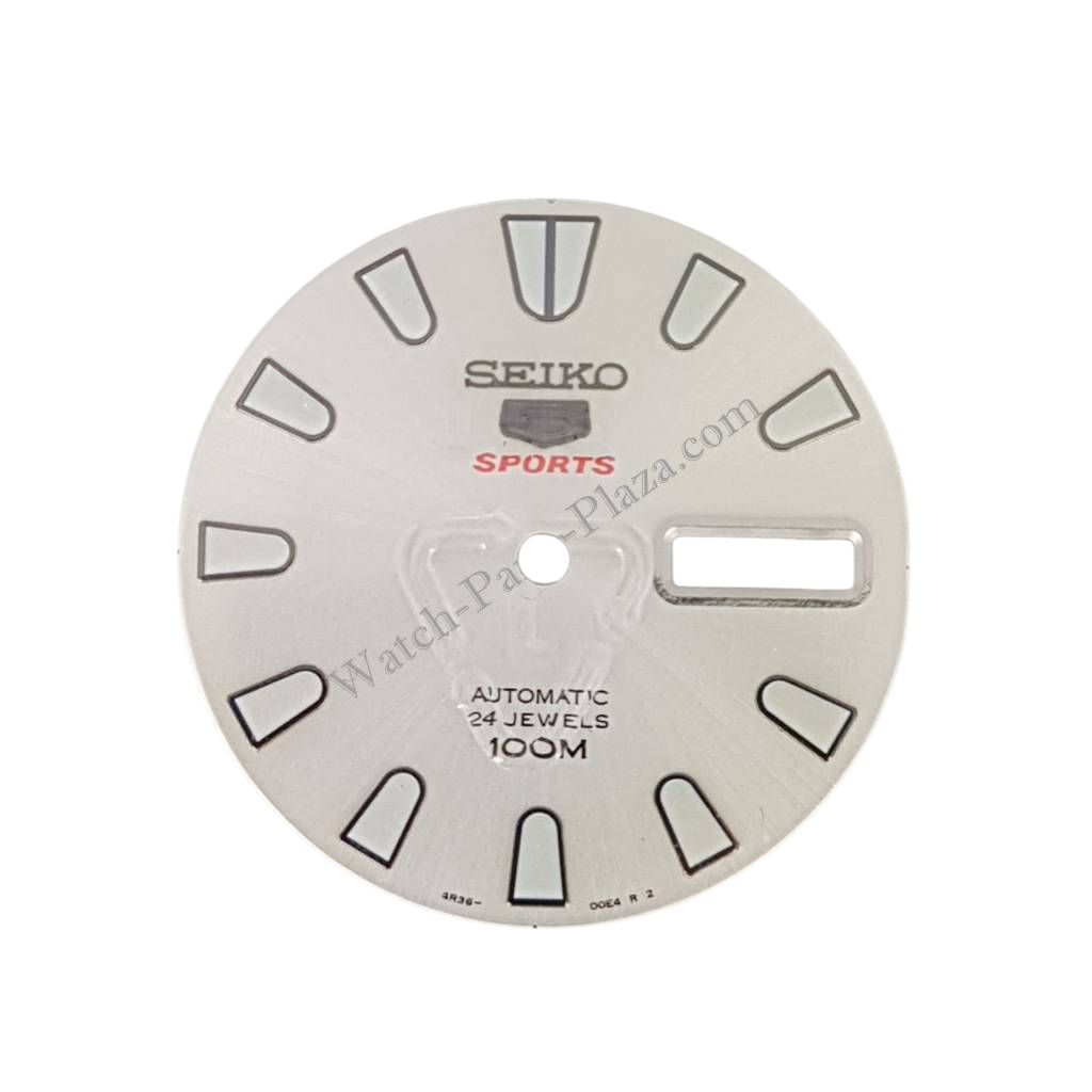 Seiko SRP163K1 Dial silver 4R36 - 00B0 SRP163J1 SRP163 5 Sports - Watch Plaza