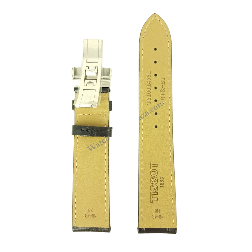 Tissot PRC200 - T014430 & T171526 Watch Band T600013369 Black Leather 19 mm PRC 200 - Watch Plaza