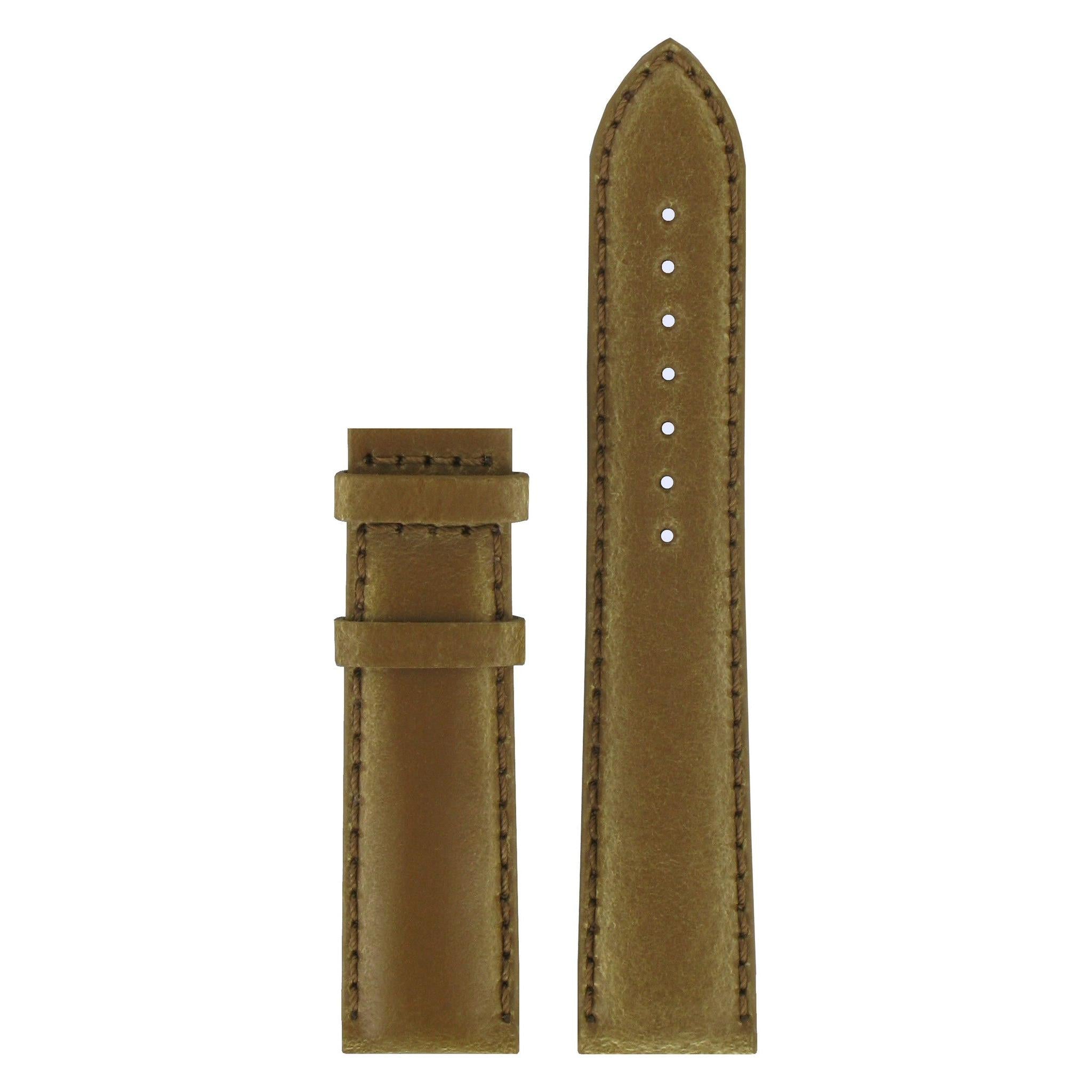 Tissot T005510A XL Watch Band T610021083 Brown Leather 20 mm Quadrato - Watch Plaza