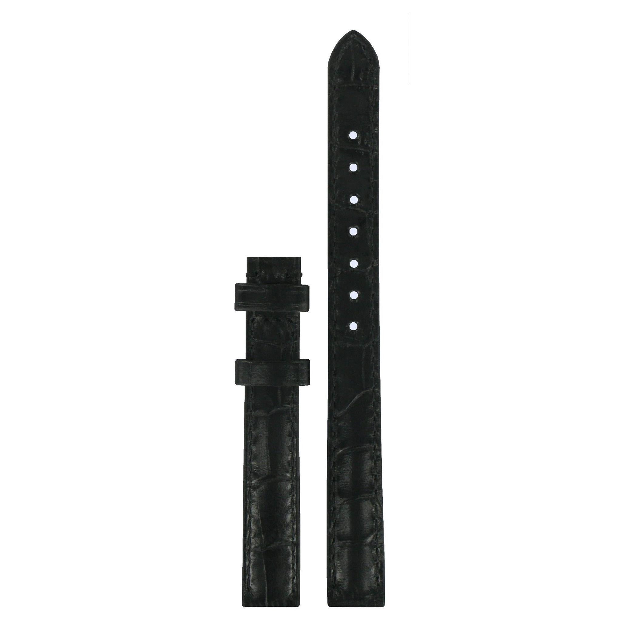 Tissot T015309A Watch Band T610025825 Black Leather 11 mm Happy Chic - Watch Plaza