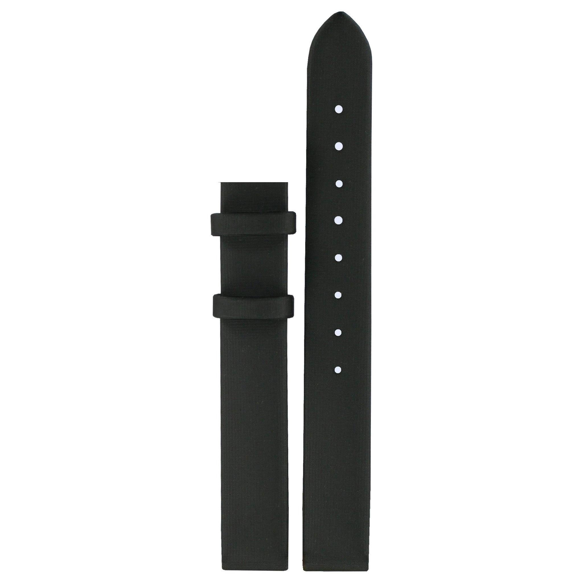 Tissot T0311, T0313 & T0314 Watch Band T610014602 Black Textile 12 mm Precious Flower - Watch Plaza
