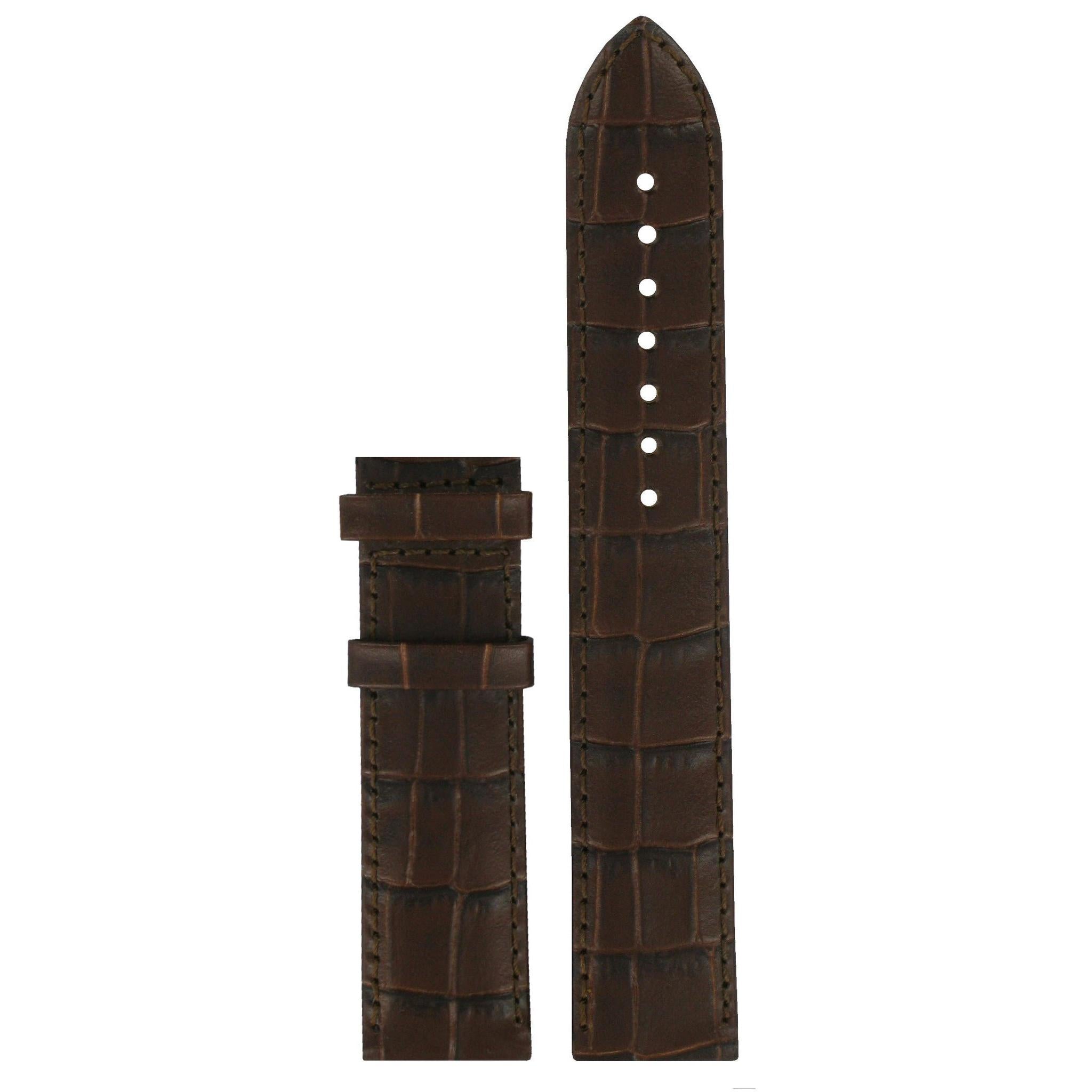 Tissot T033410A & T033423A XL Watch Band T600028068 Brown Leather 19 mm Classic Dream - Watch Plaza