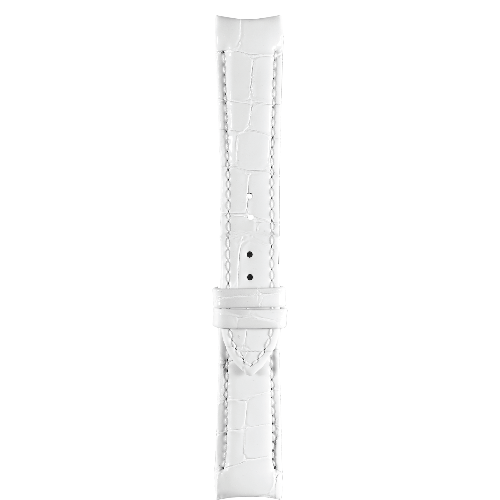 Tissot T035210A Watch Band T610031403 White Leather 18 mm Couturier - Watch Plaza