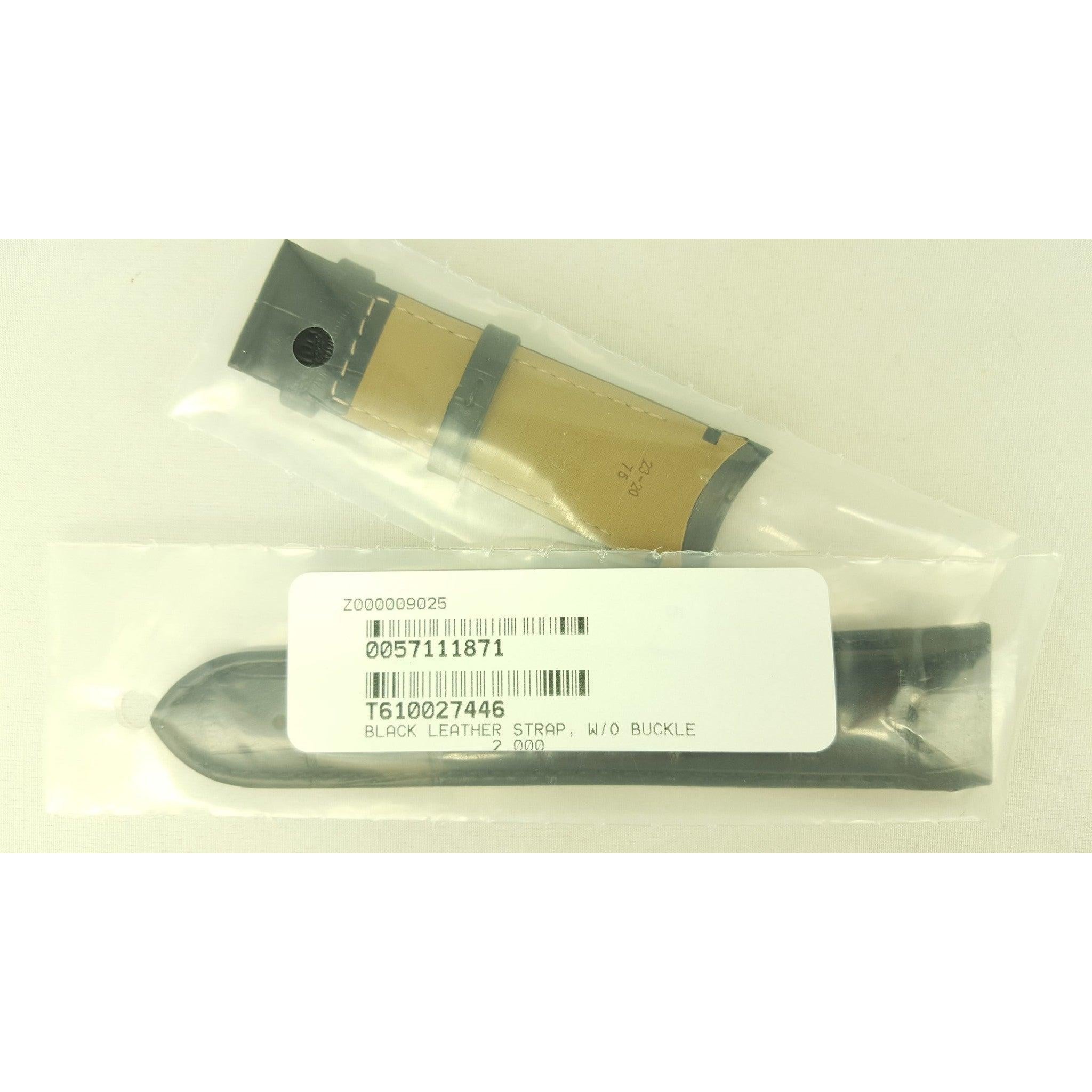 Tissot T035439A & T035617A - T - Trend Watch Band T610027446 Black Leather 23 mm Couturier - Watch Plaza