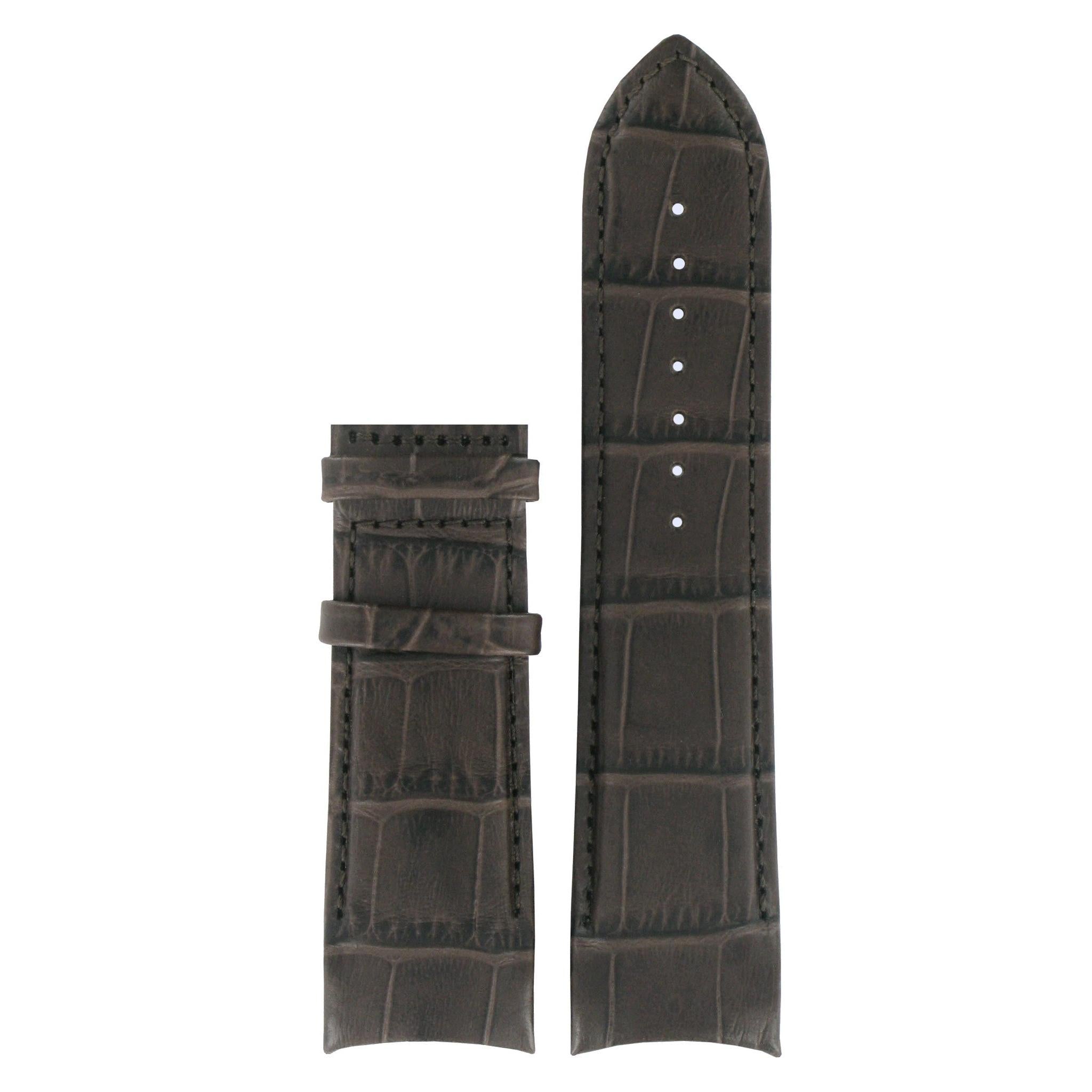 Tissot T035627A XL Watch Band T610028612 Dark Brown Leather 24 mm Couturier - Watch Plaza