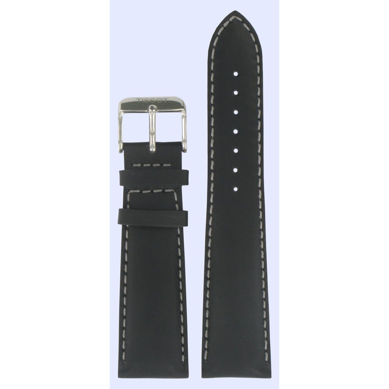Tissot T039417A Watch Band T600028731 Black Leather 22 mm V8 - Watch Plaza