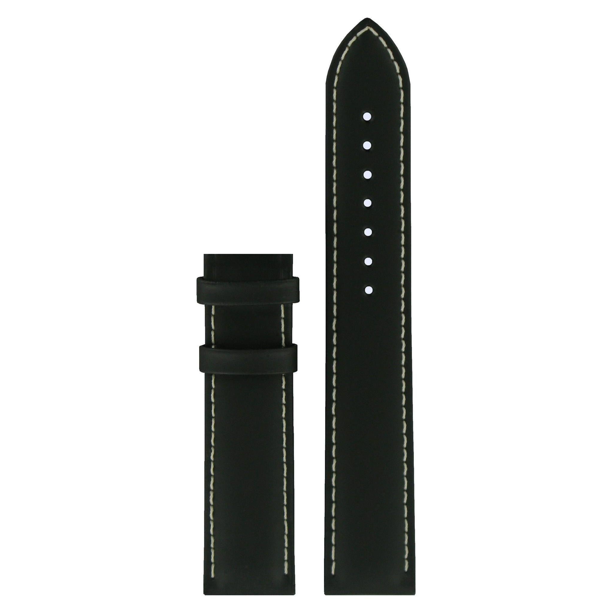 Tissot T067417A - XL Watch Band T610031786 Black Leather 19 mm PRS 200 - Watch Plaza