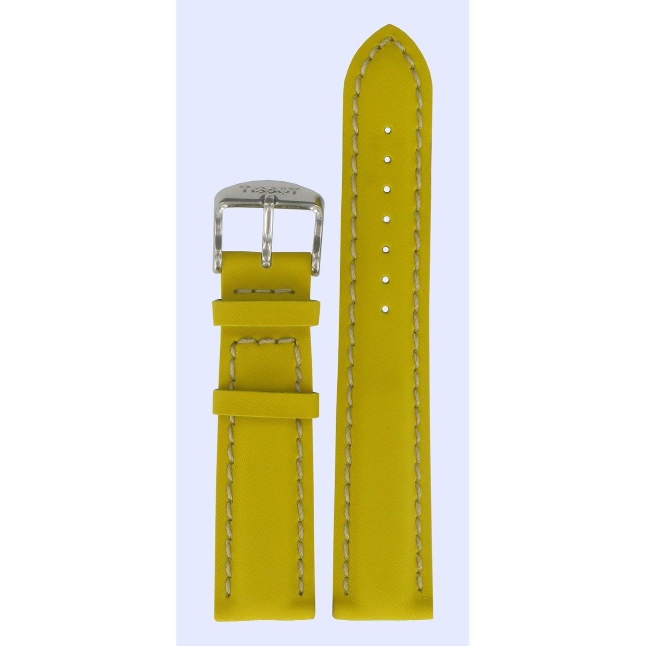 Tissot T16149212, T16149512 & T16142611 Watch Band T600013020 Yellow Leather 20 mm Sport - Watch Plaza