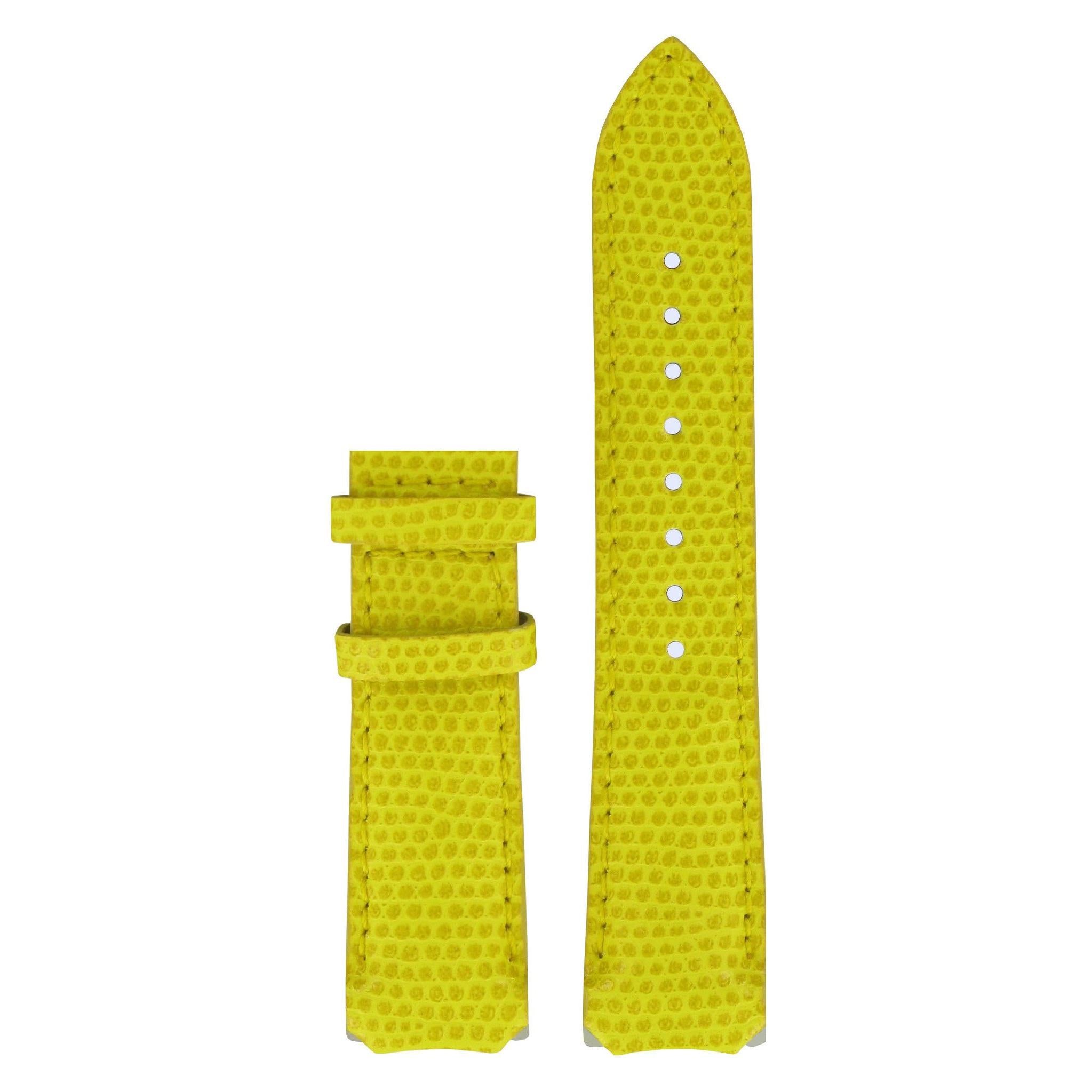 Tissot T33760882 Special Edition Watch Band T610020735 Yellow Leather 20 mm T - Touch Nascar - Watch Plaza