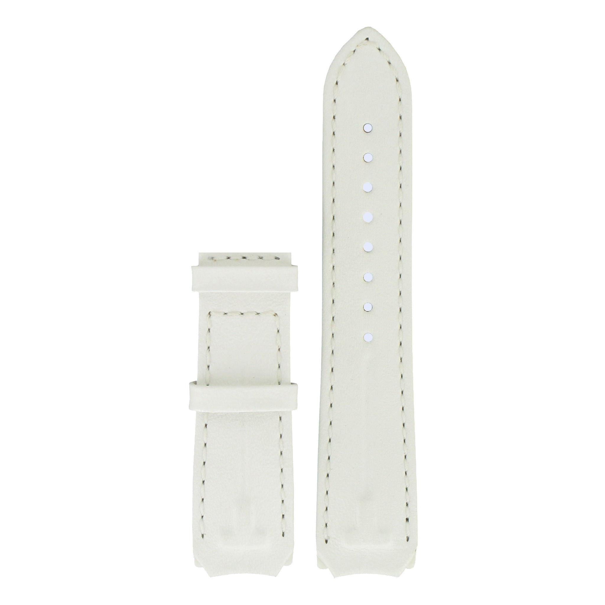 Tissot T33785885 XL Watch Band T610029223 White Leather mm T - Touch - Watch Plaza