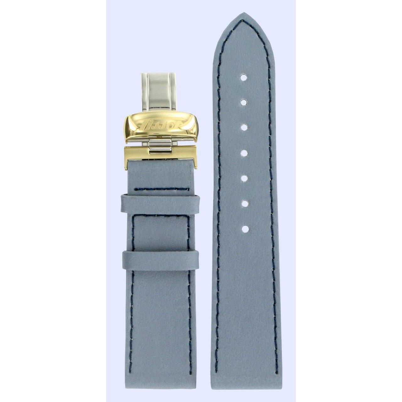 Tissot T56562339 Heritage Classic Watch Band T600013566 Blue Leather 20 mm Prince - Watch Plaza