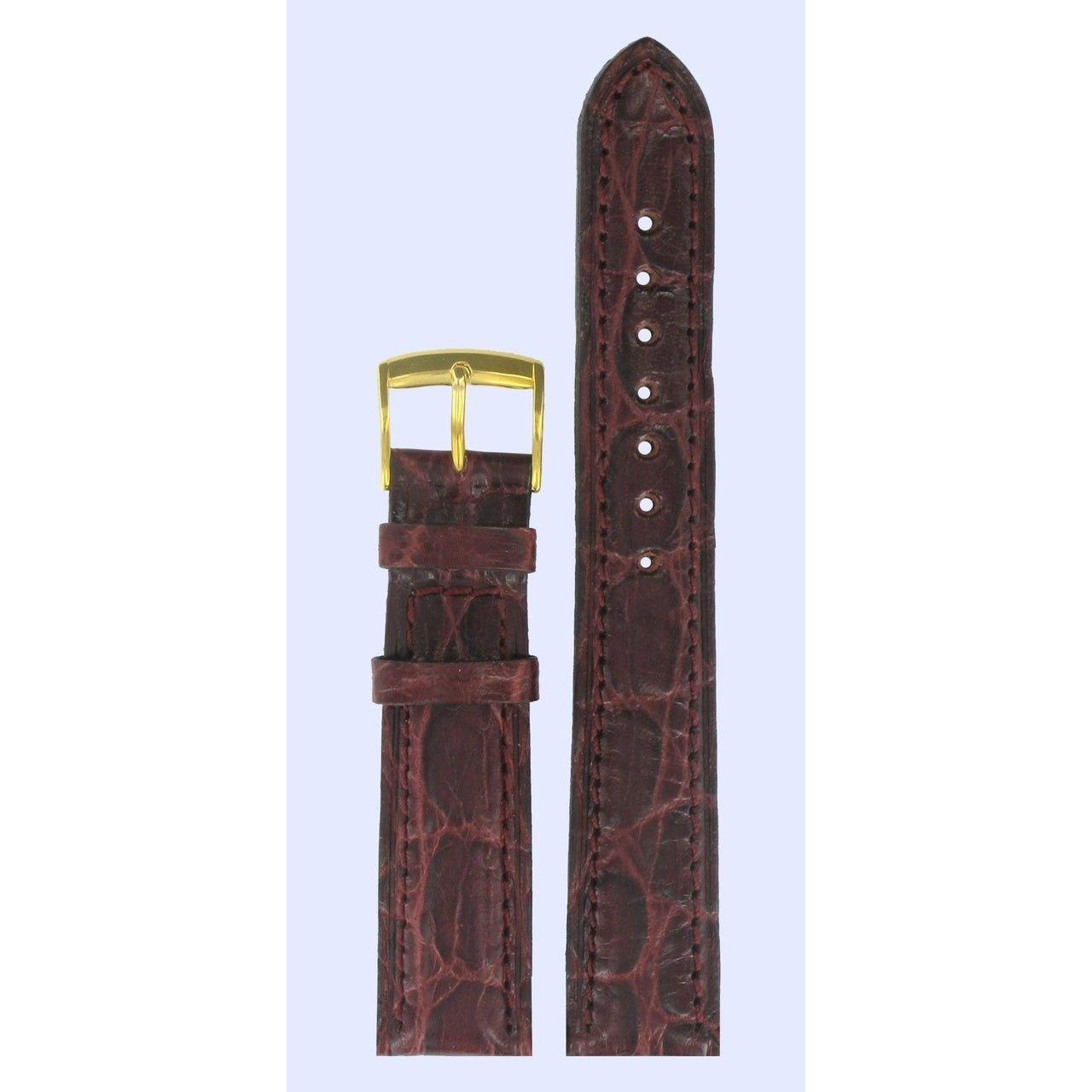Tissot T58541741 Watch Band T600013416 Bordeaux Leather 18 mm Chrono Milano - Watch Plaza