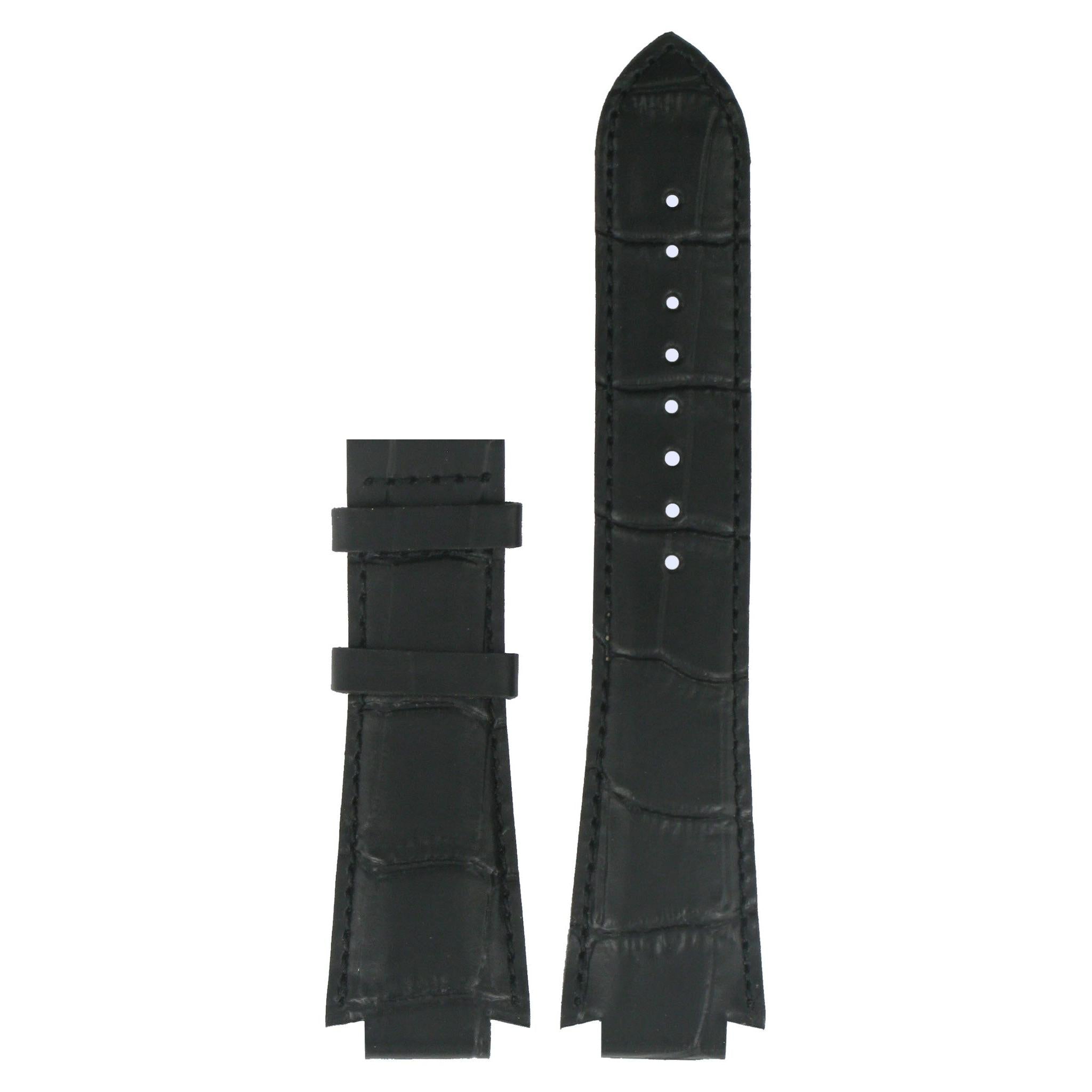 Tissot T601424 Watch Band T610014564 Black Leather 14 mm TXL - Watch Plaza