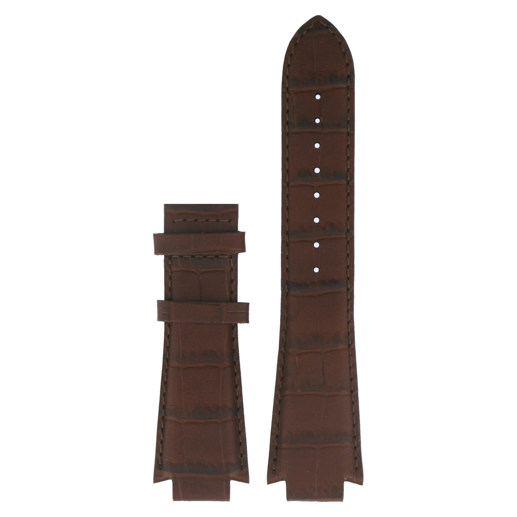 Tissot T601513 & T601517 XL Watch Band T610014560 Brown Leather 14 mm TXL - Watch Plaza