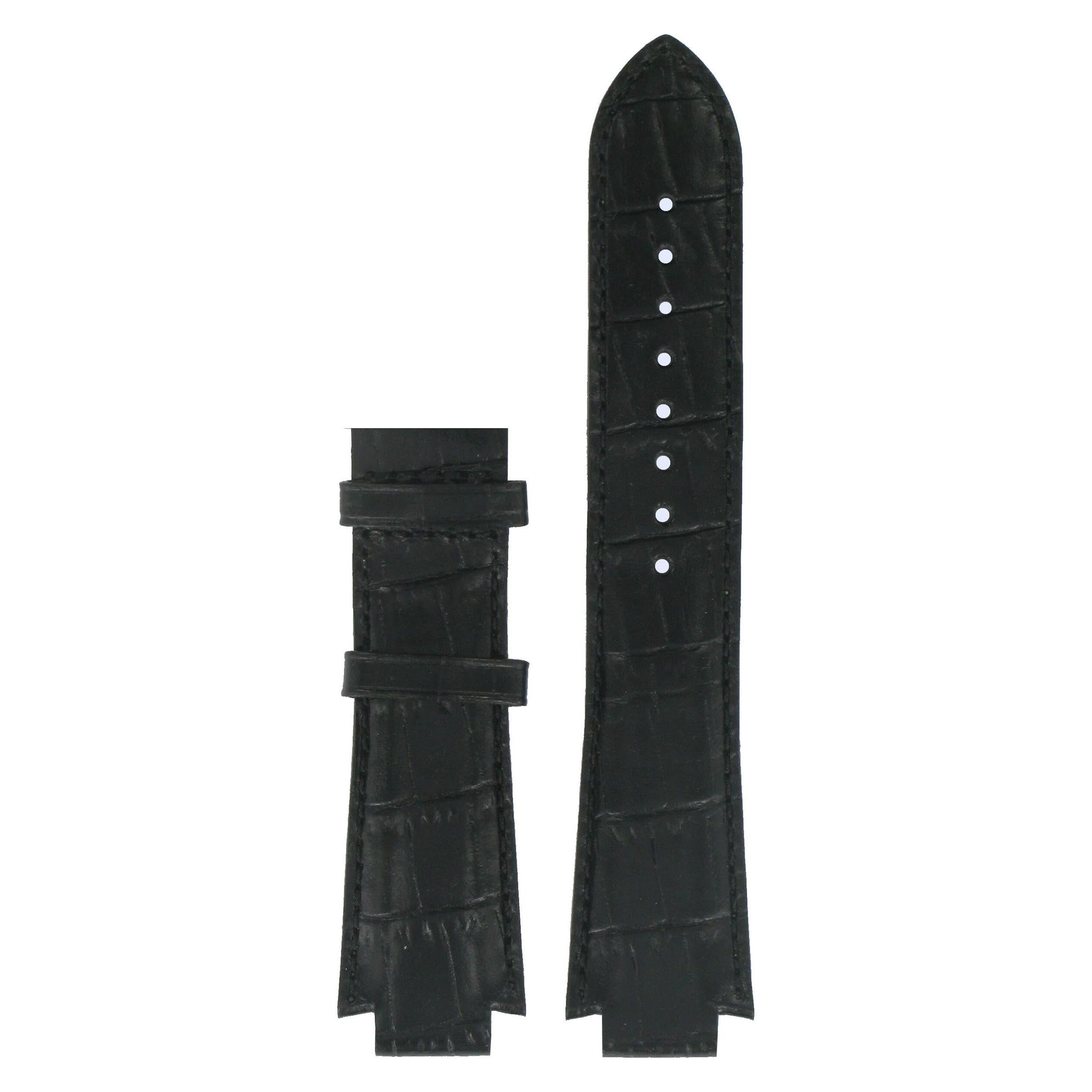 Tissot T601521 XS Watch Band T610014537 Black Leather 13 mm TXL - Watch Plaza