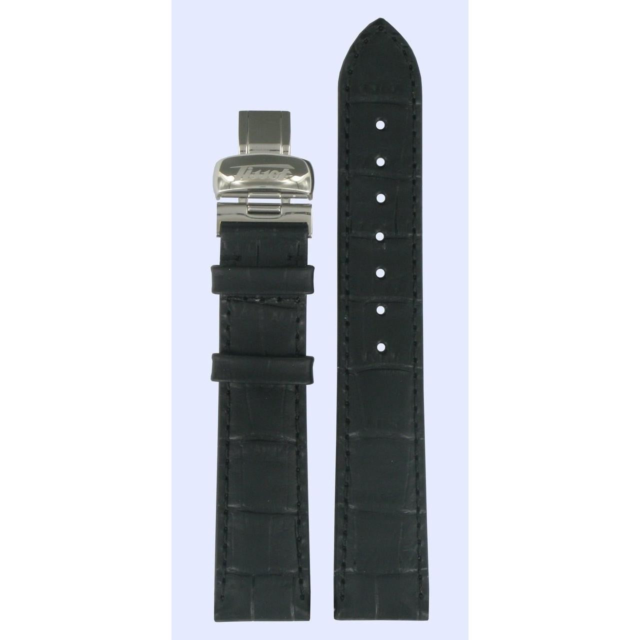 Tissot T661627 Heritage Watch Band T600013053 Black Leather 18 mm Porto Chrono - Watch Plaza