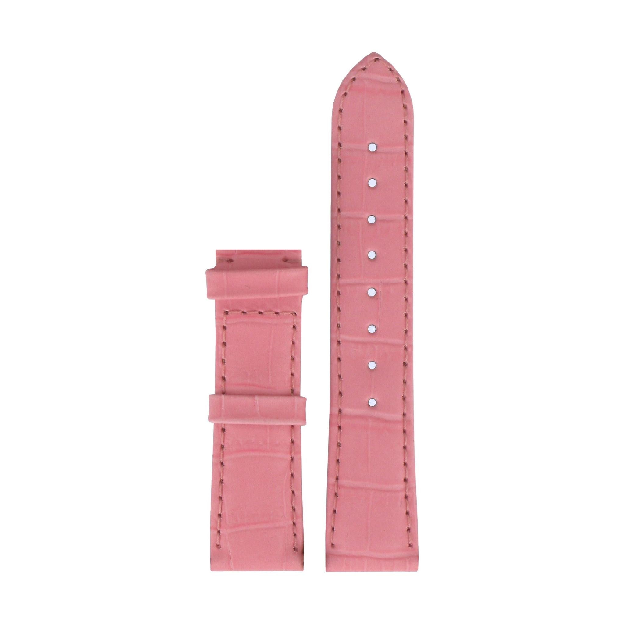 Tissot T66164702 XS Watch Band T610020019 Pink Leather 18 mm Porto Chrono - Watch Plaza