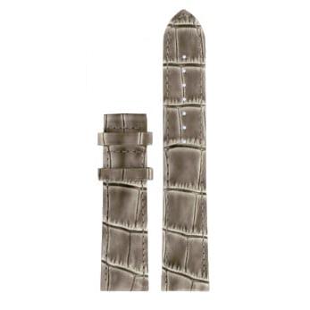 Tissot T71147976 XL Watch Band T610034671 Grey Leather 20 mm Bridgeport - Watch Plaza