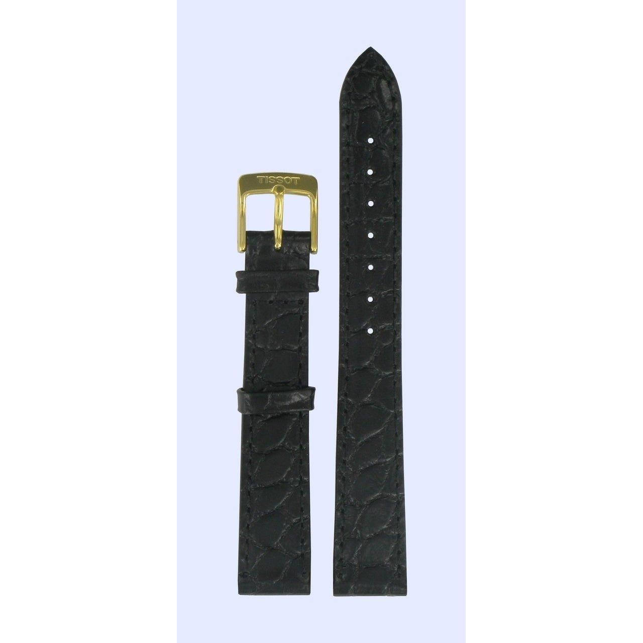 Tissot T71311 & T71211 Carmel Watch Band T600013034 Black Leather 14 mm Carson - Watch Plaza