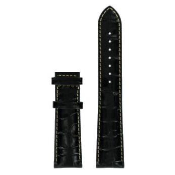 Tissot T914410A & T914407A XL Watch Band T610034553 Black Leather 20 mm Rose Dream - Watch Plaza