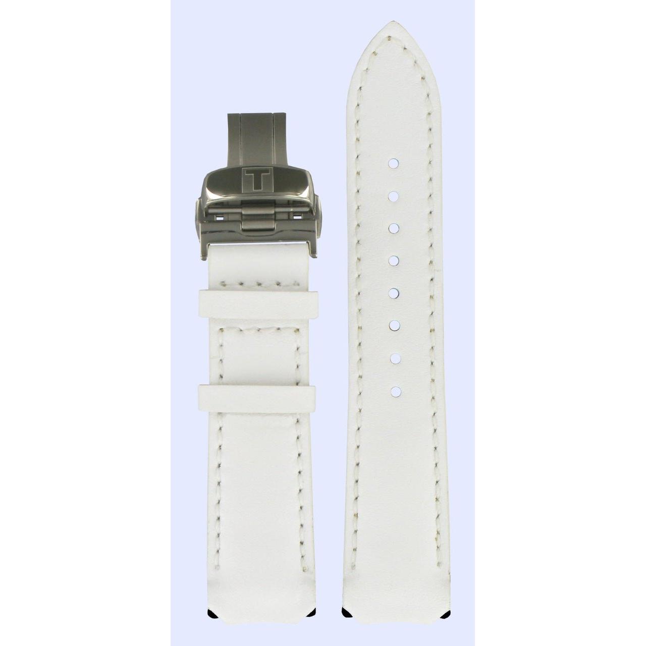 Tissot Z253/353 - T33765881 Watch Band T600013560 White Leather 20 mm T - Touch - Watch Plaza