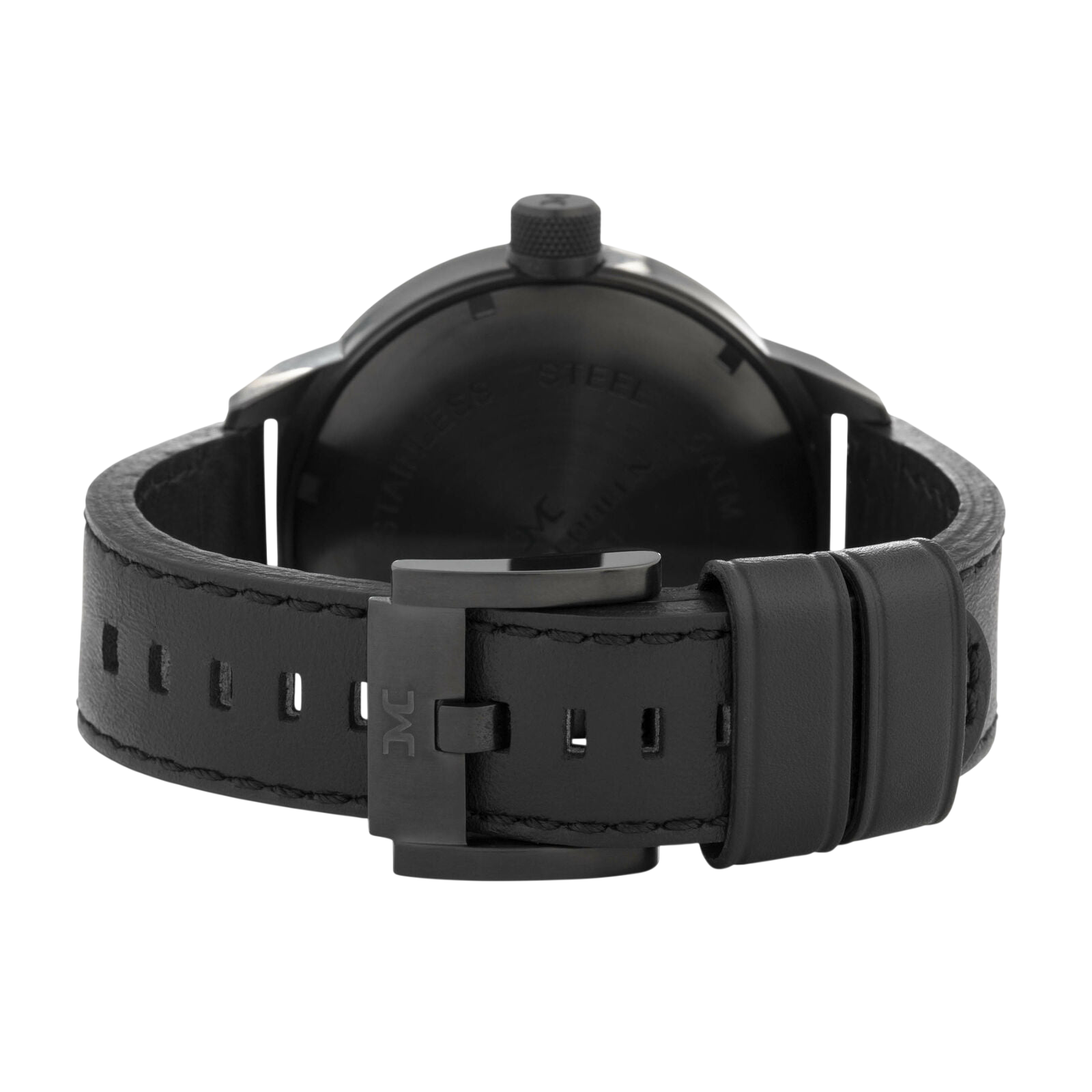 TW - Steel watch Marc Coblen TWMC52 black & leather strap - original men's wristwatch - Watch Plaza