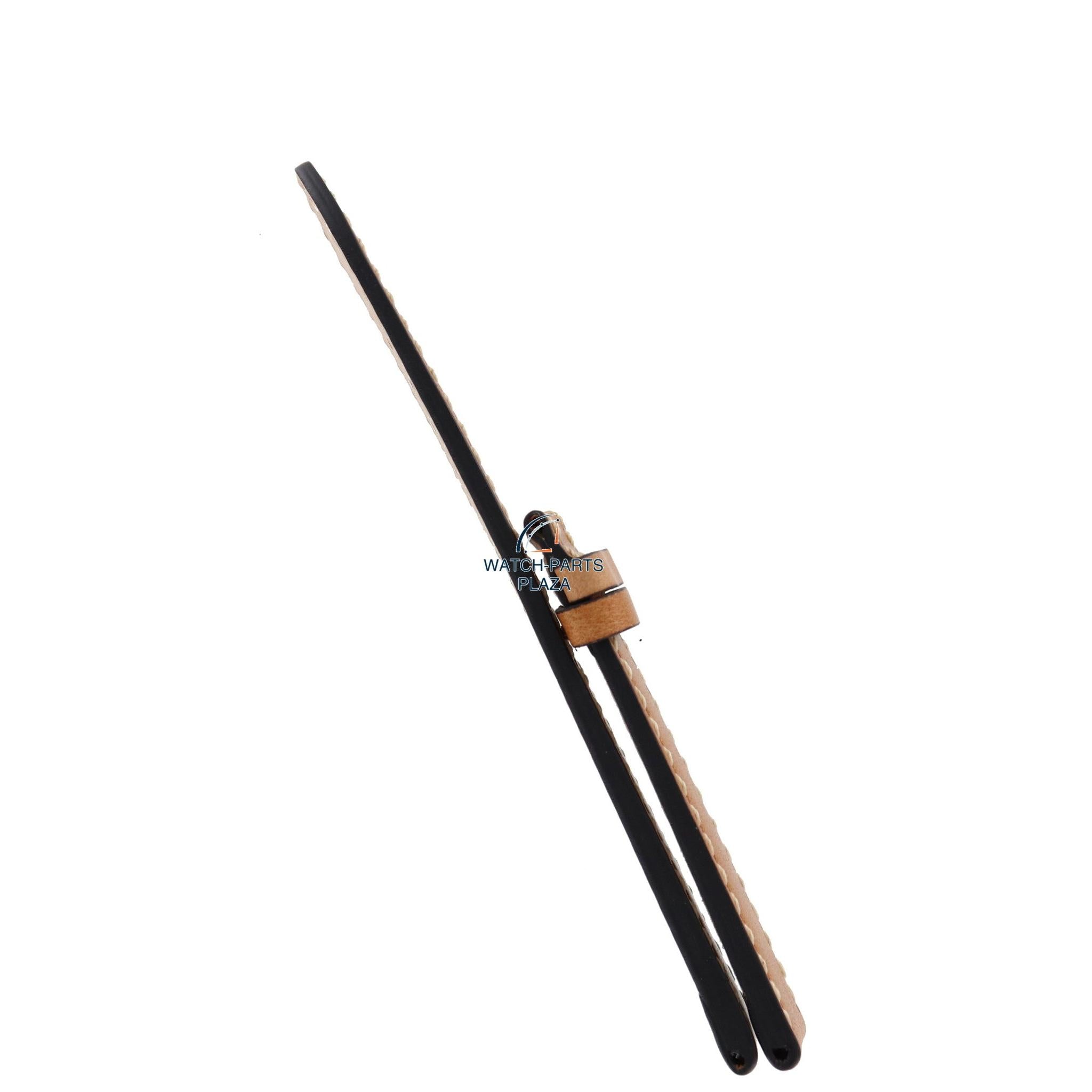 Watch Band AR5324 Emporio Armani brown leather strap 20mm - without clasp - Watch Plaza