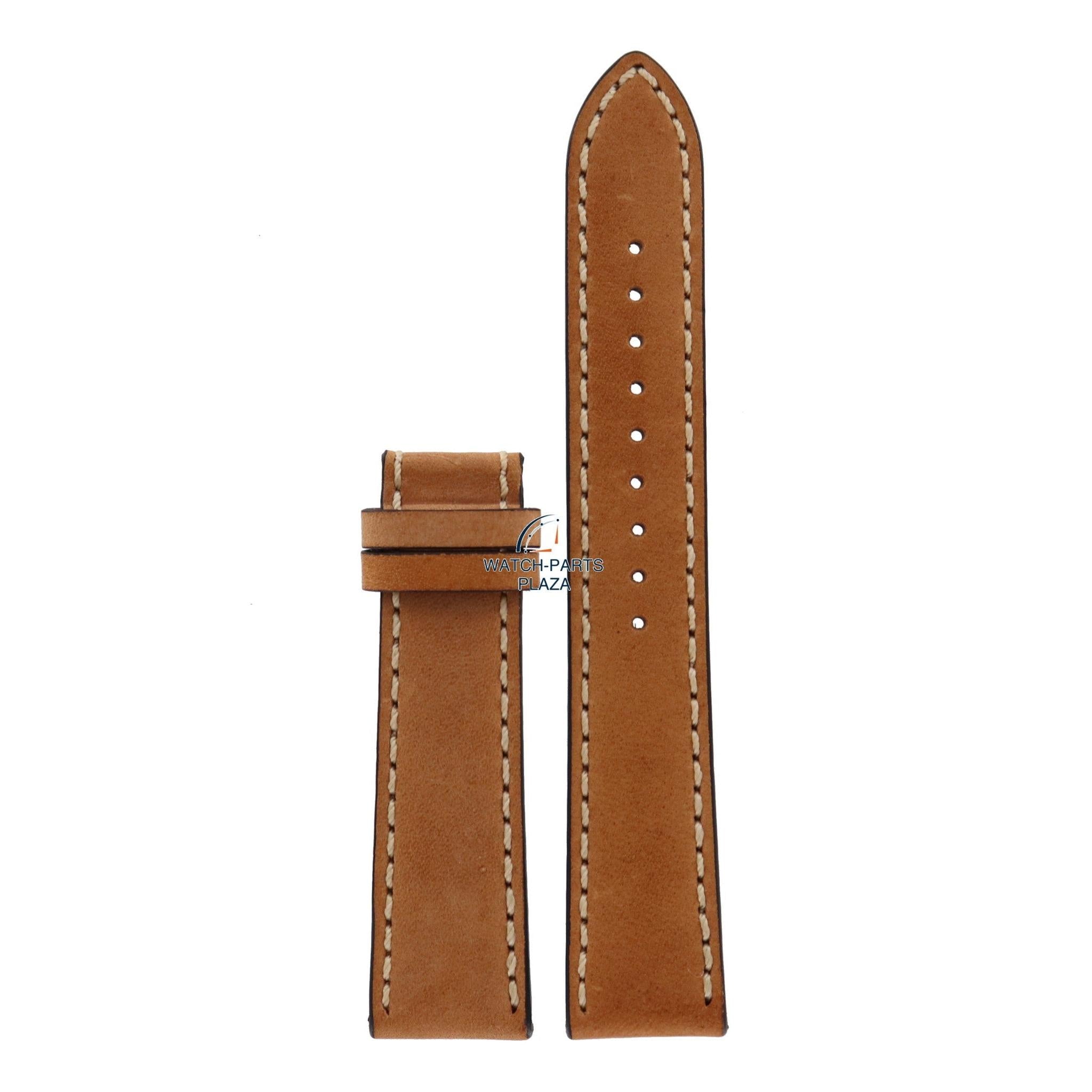 Watch Band AR5324 Emporio Armani brown leather strap 20mm - without clasp - Watch Plaza