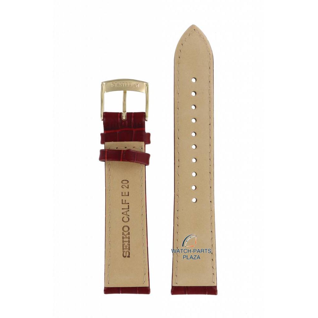 Watch Band Brown for Seiko SGEH44, SGN014, SUR026 Strap 7N42 0FW0, 0GE0, 6N76 - 00C0 - Watch Plaza