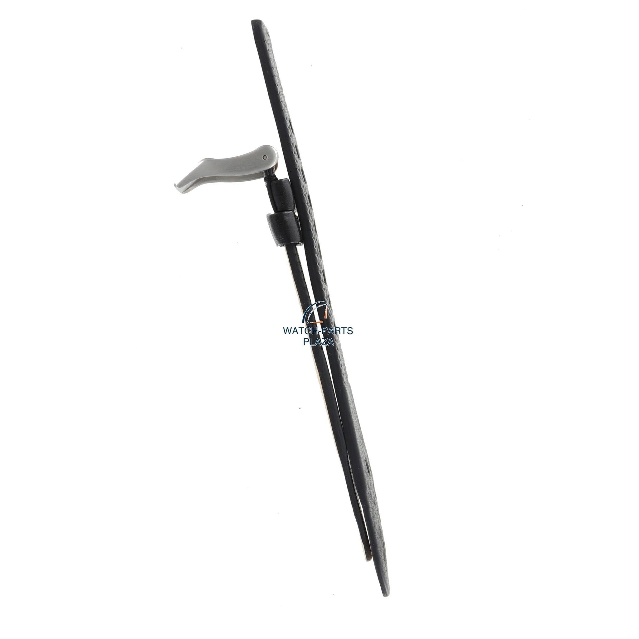 Watch Band Diesel DZ1001 / DZ1002 black leather strap 20mm original strap - Watch Plaza